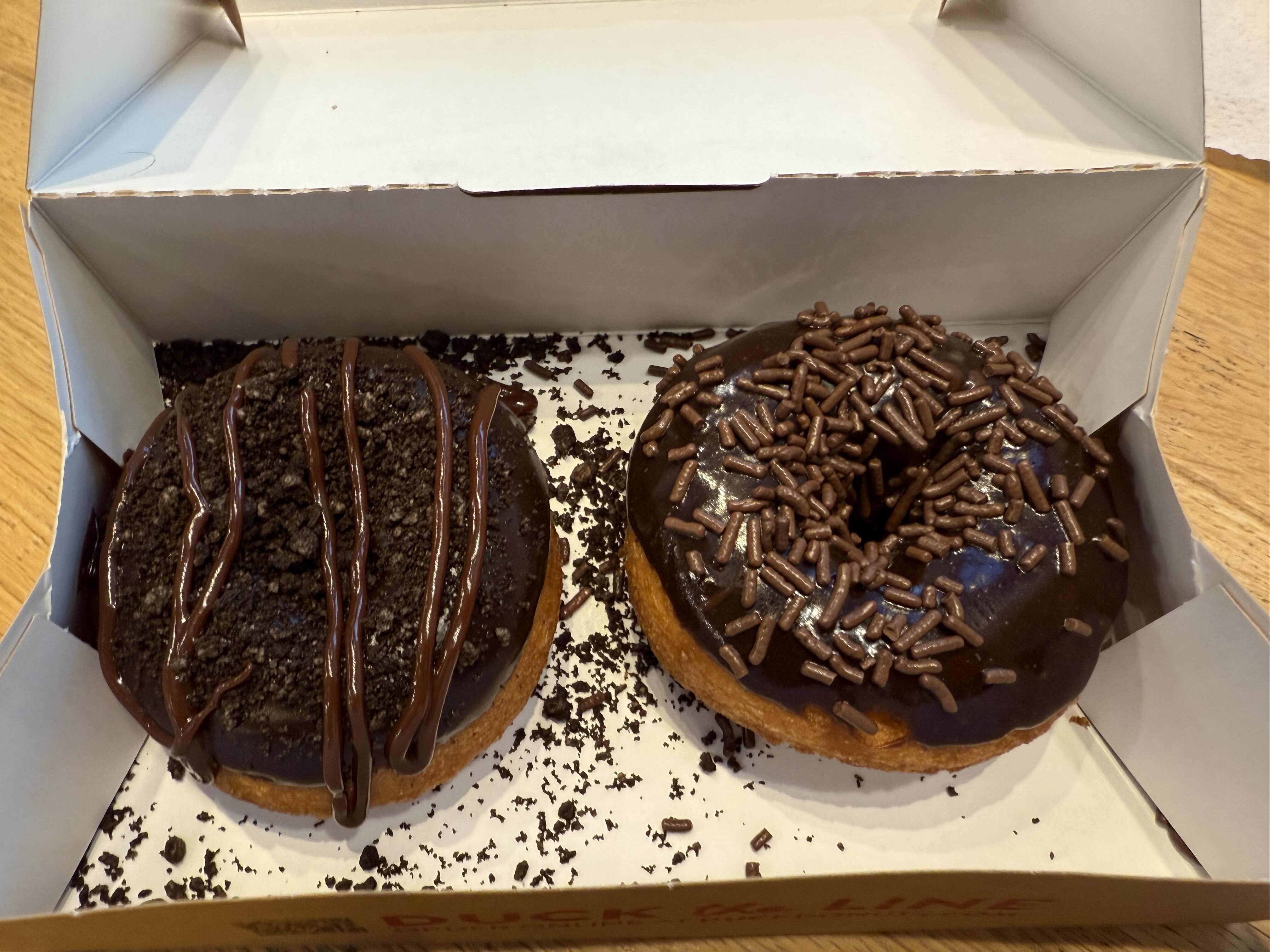 chocolate donuts