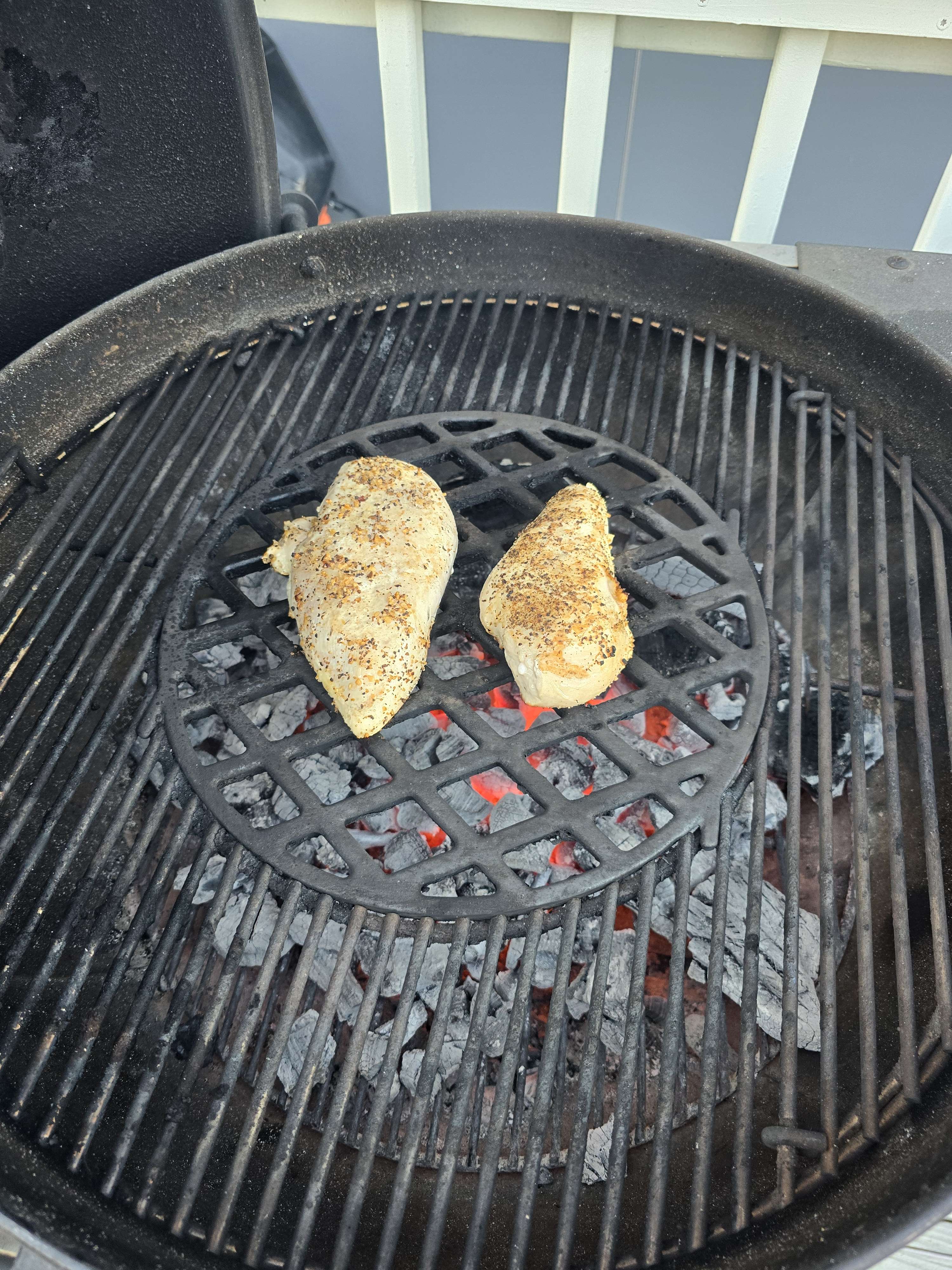 Grilled chicken breasts