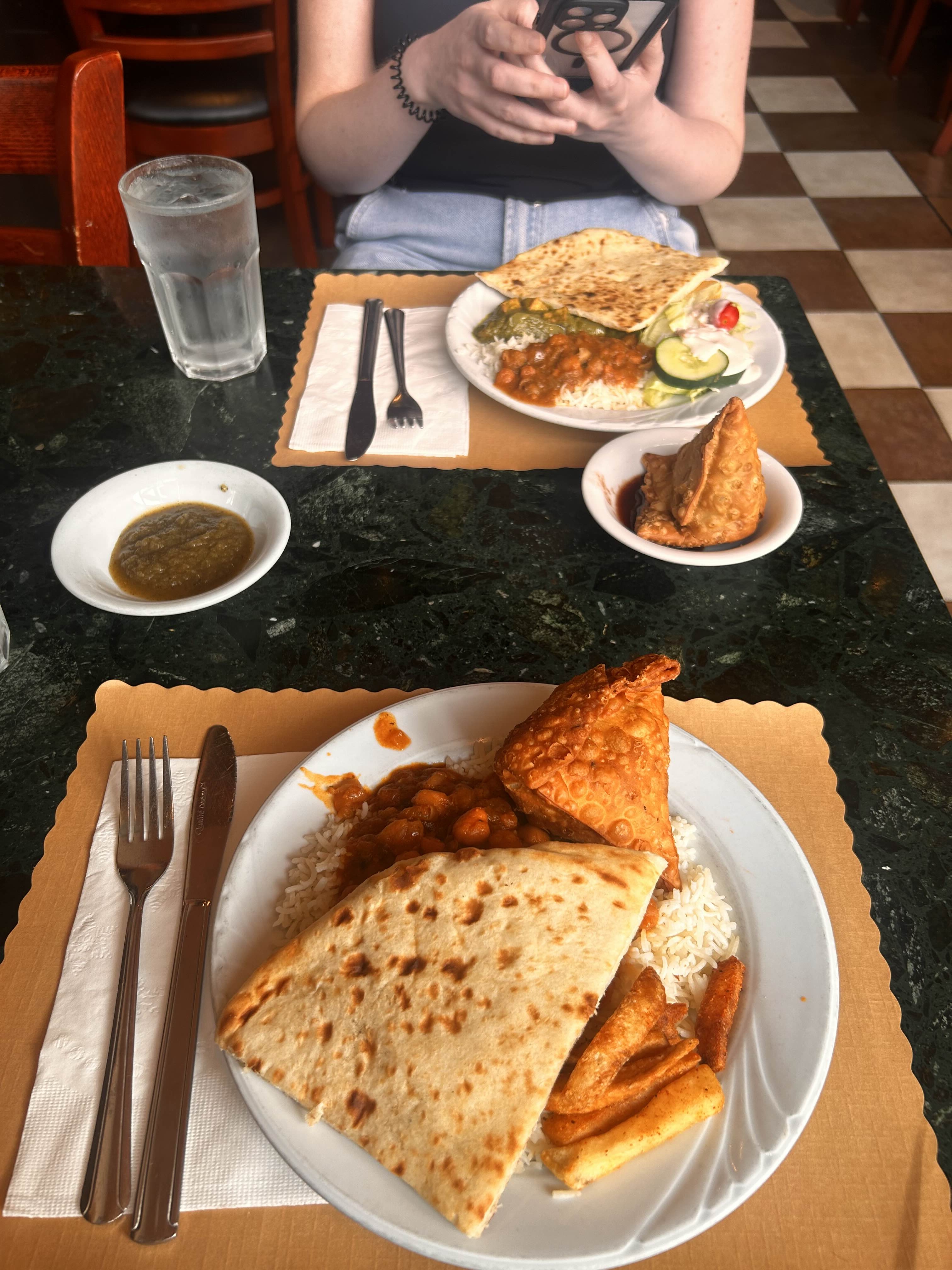 Chicken curry with rice