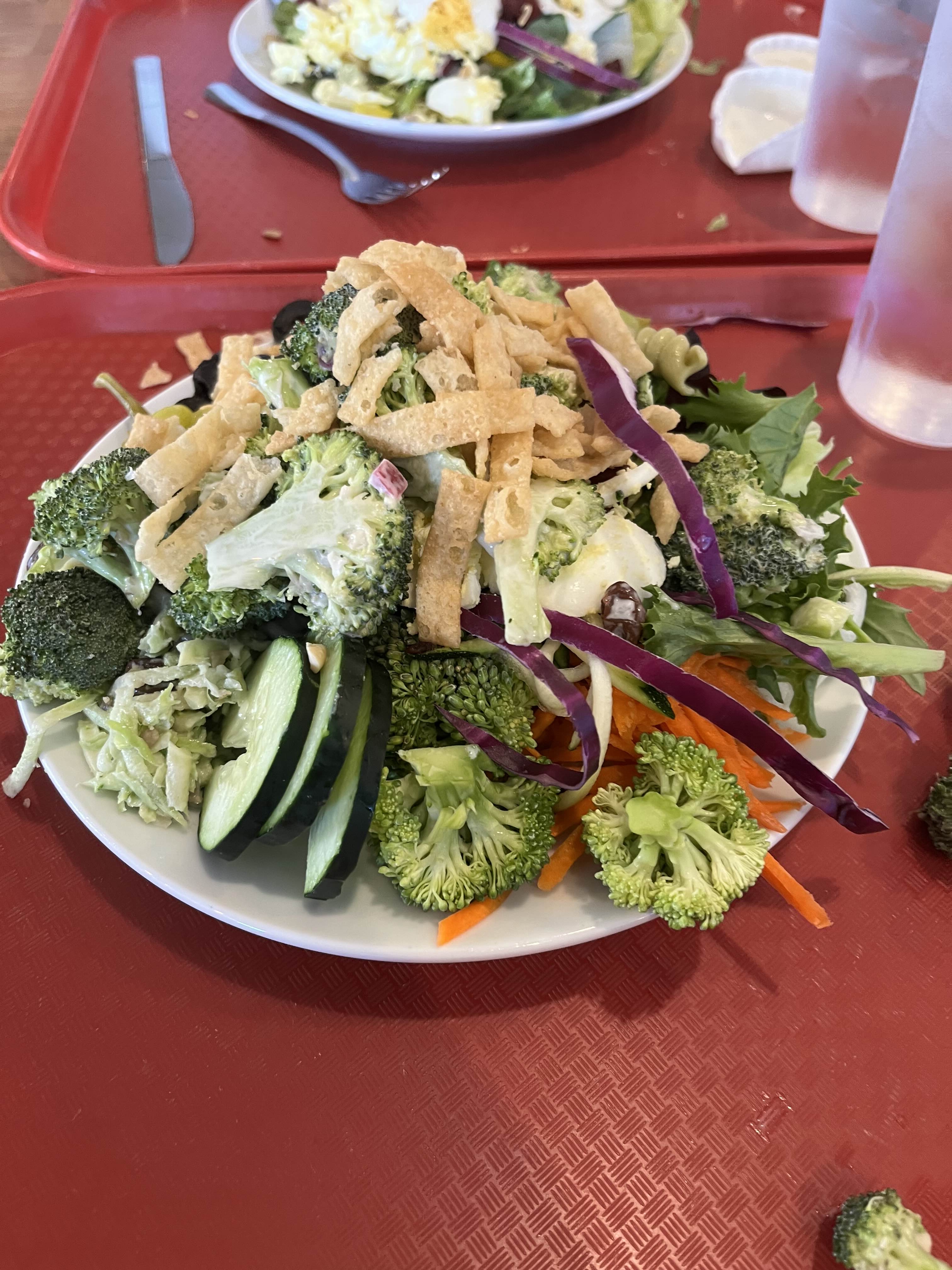 This entire salad is inside me