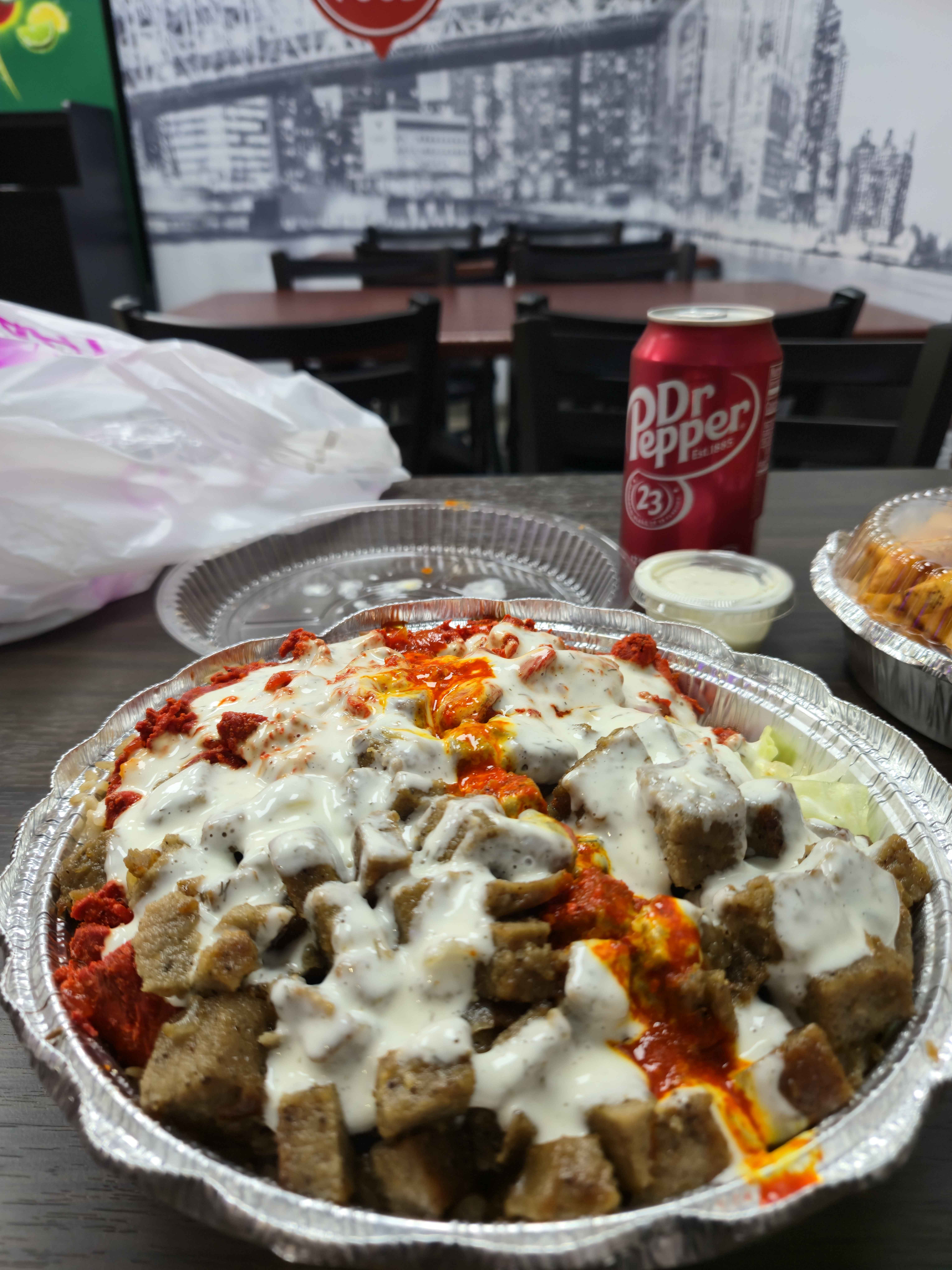 Chicken shawarma platter