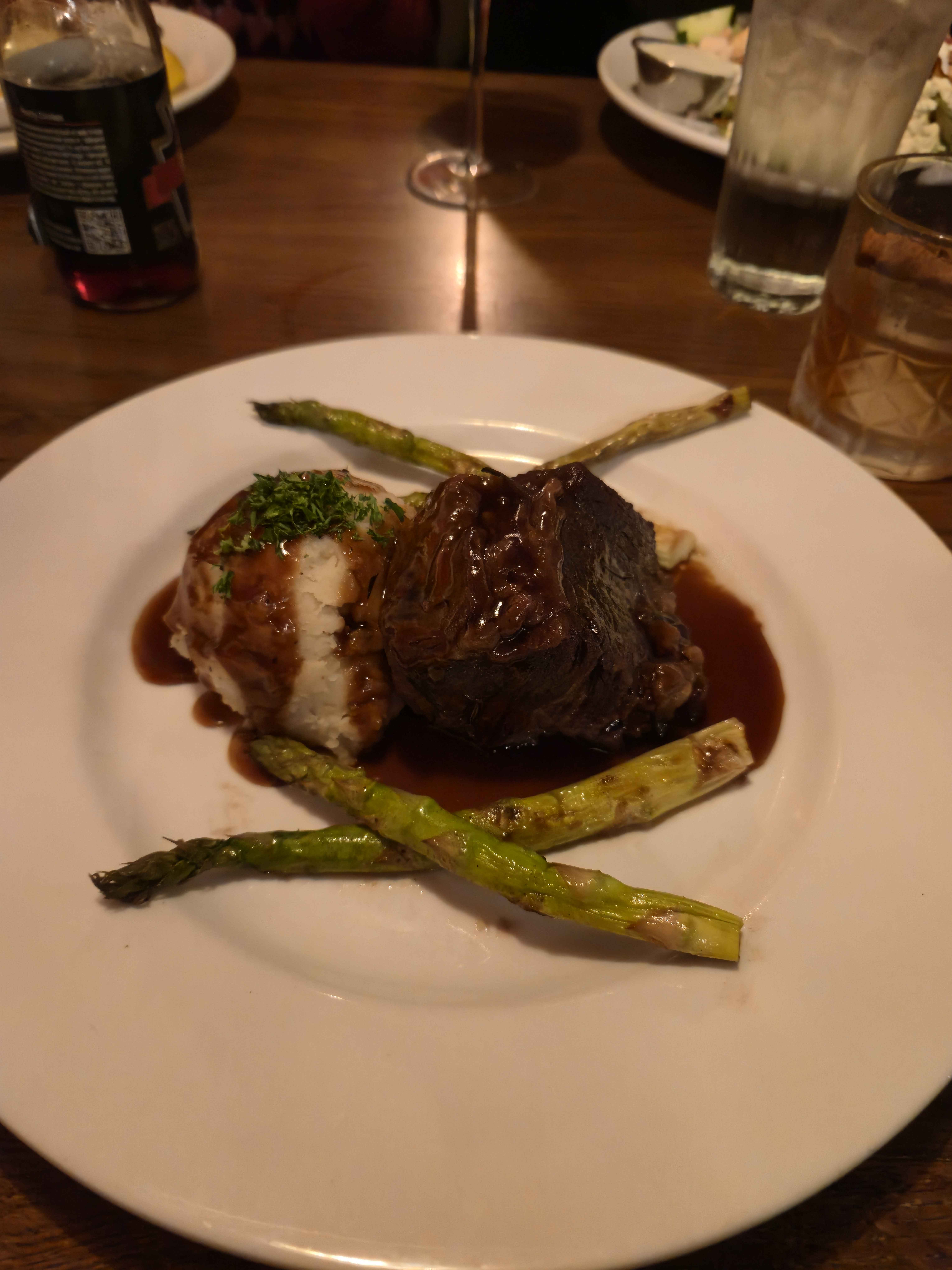 Braised beef short ribs