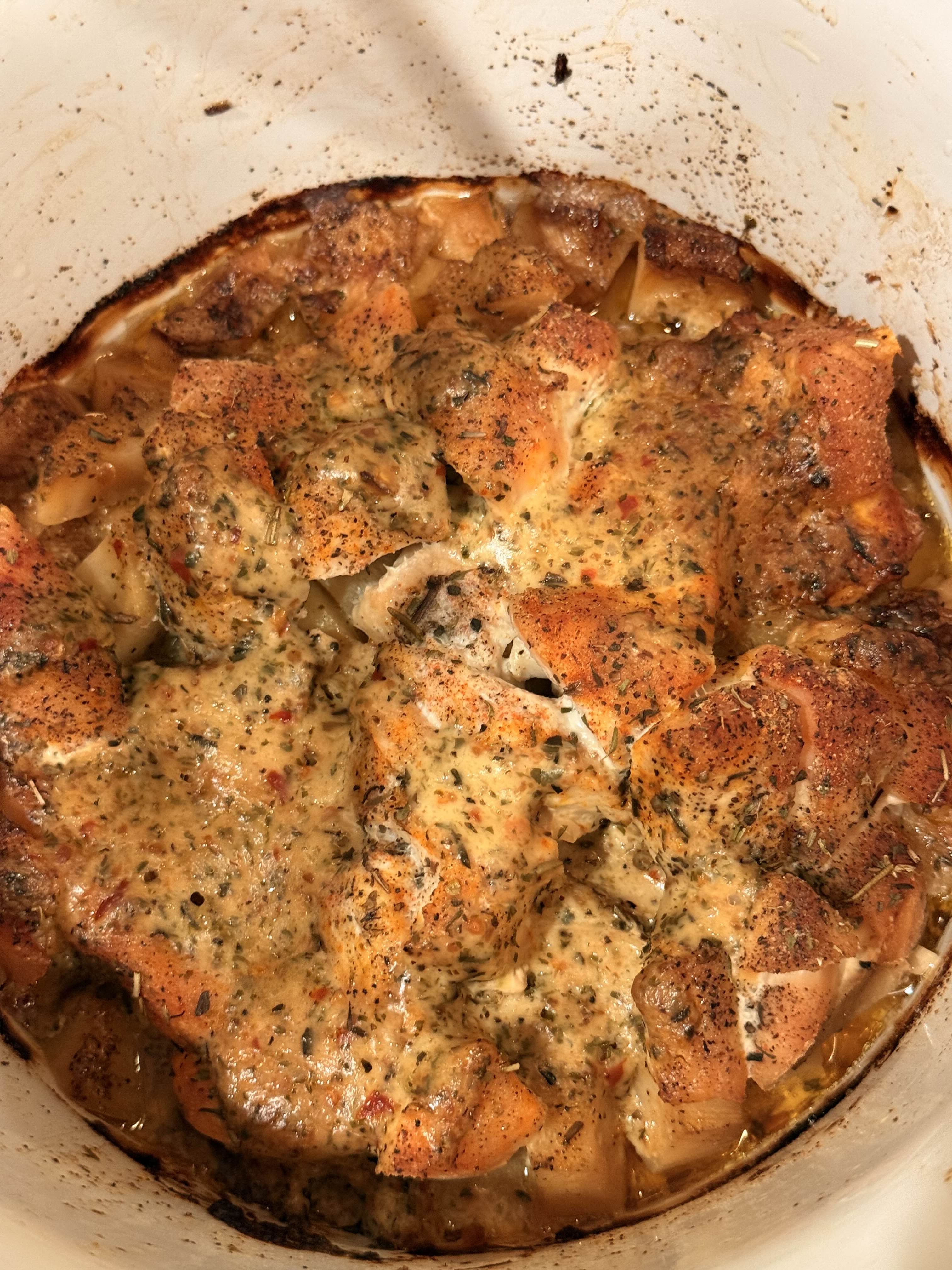 Cheesy bread casserole