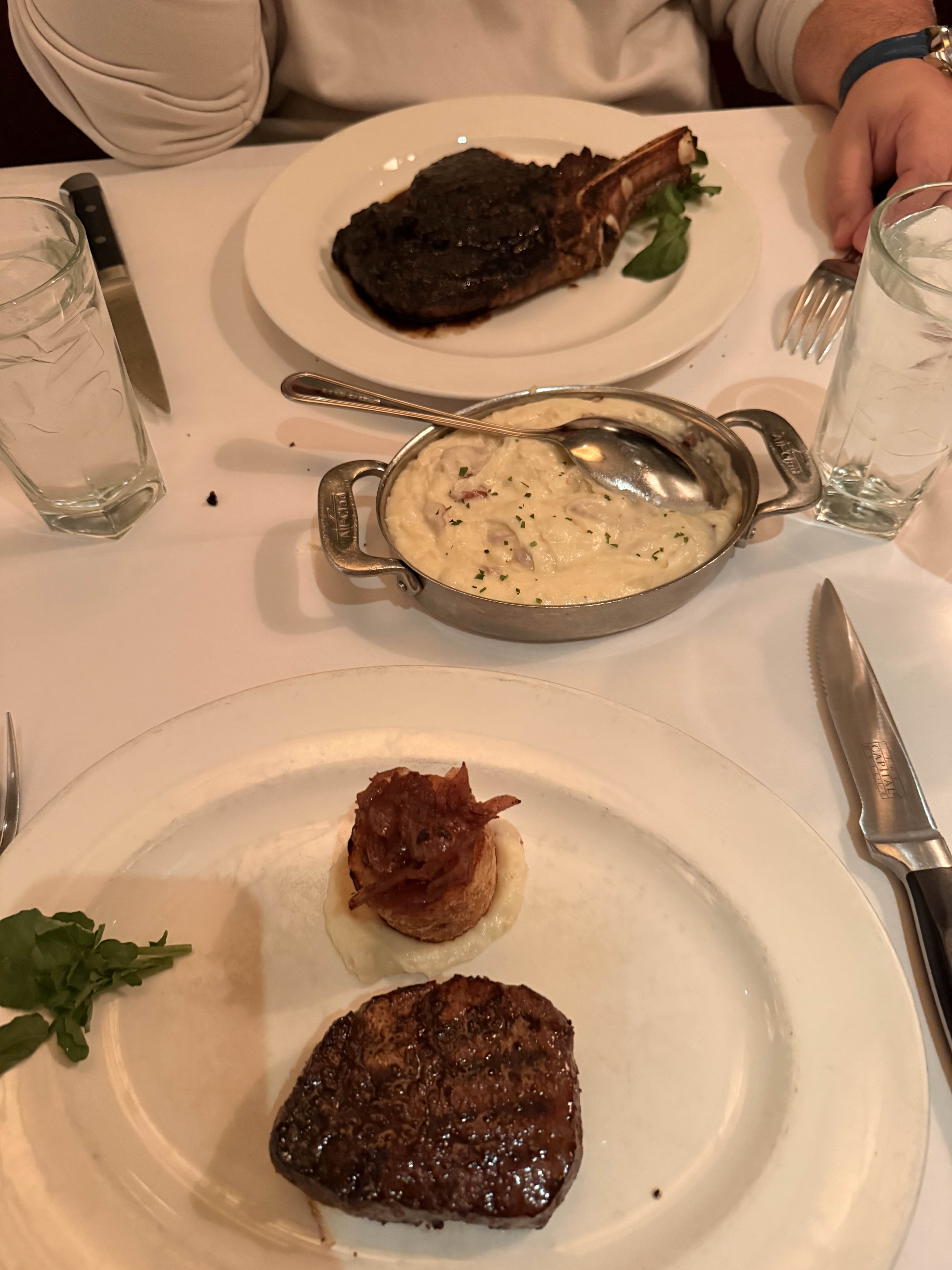 Steak and potatoes