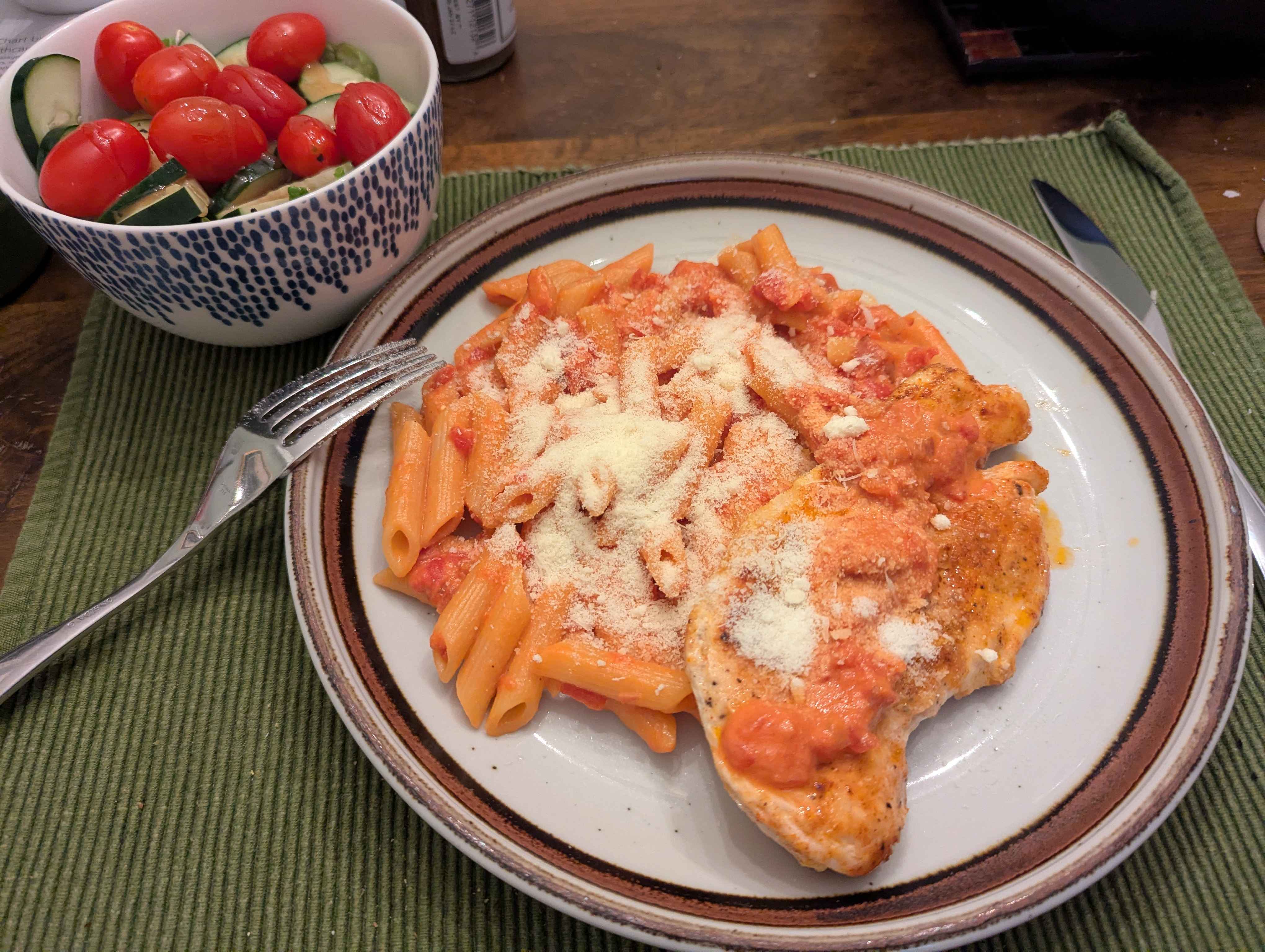 Pasta with chicken
