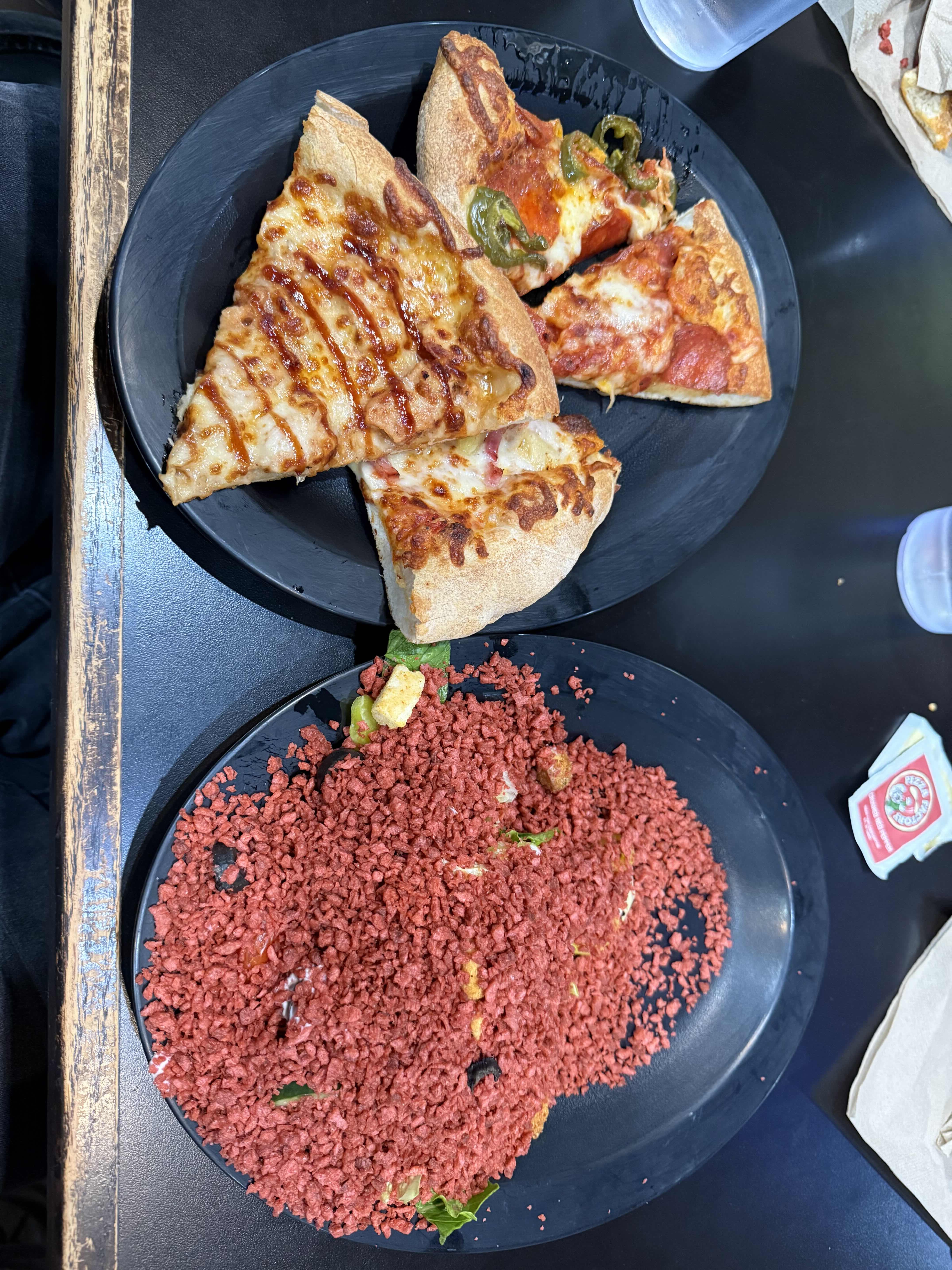 pizza and nachos