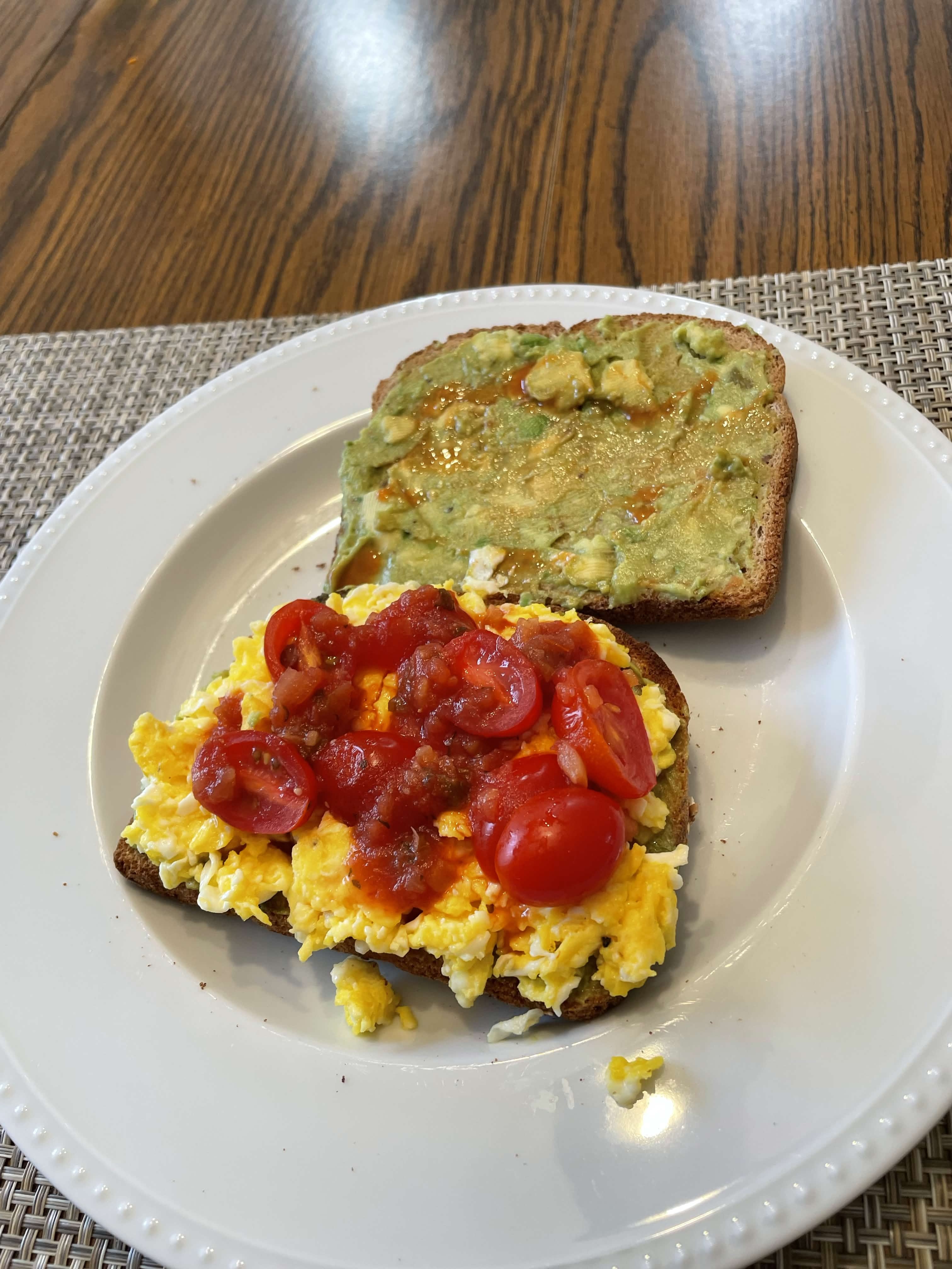 Eggs on toast
