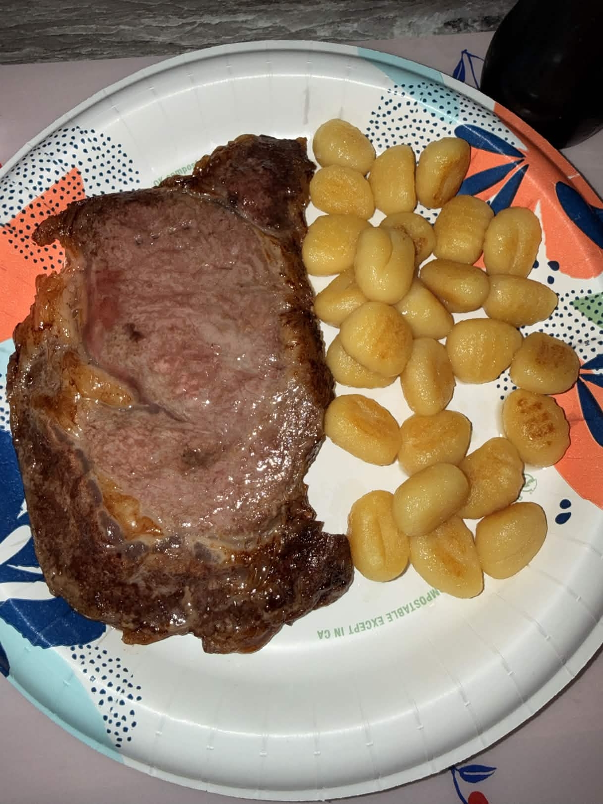 steak and gnocchi