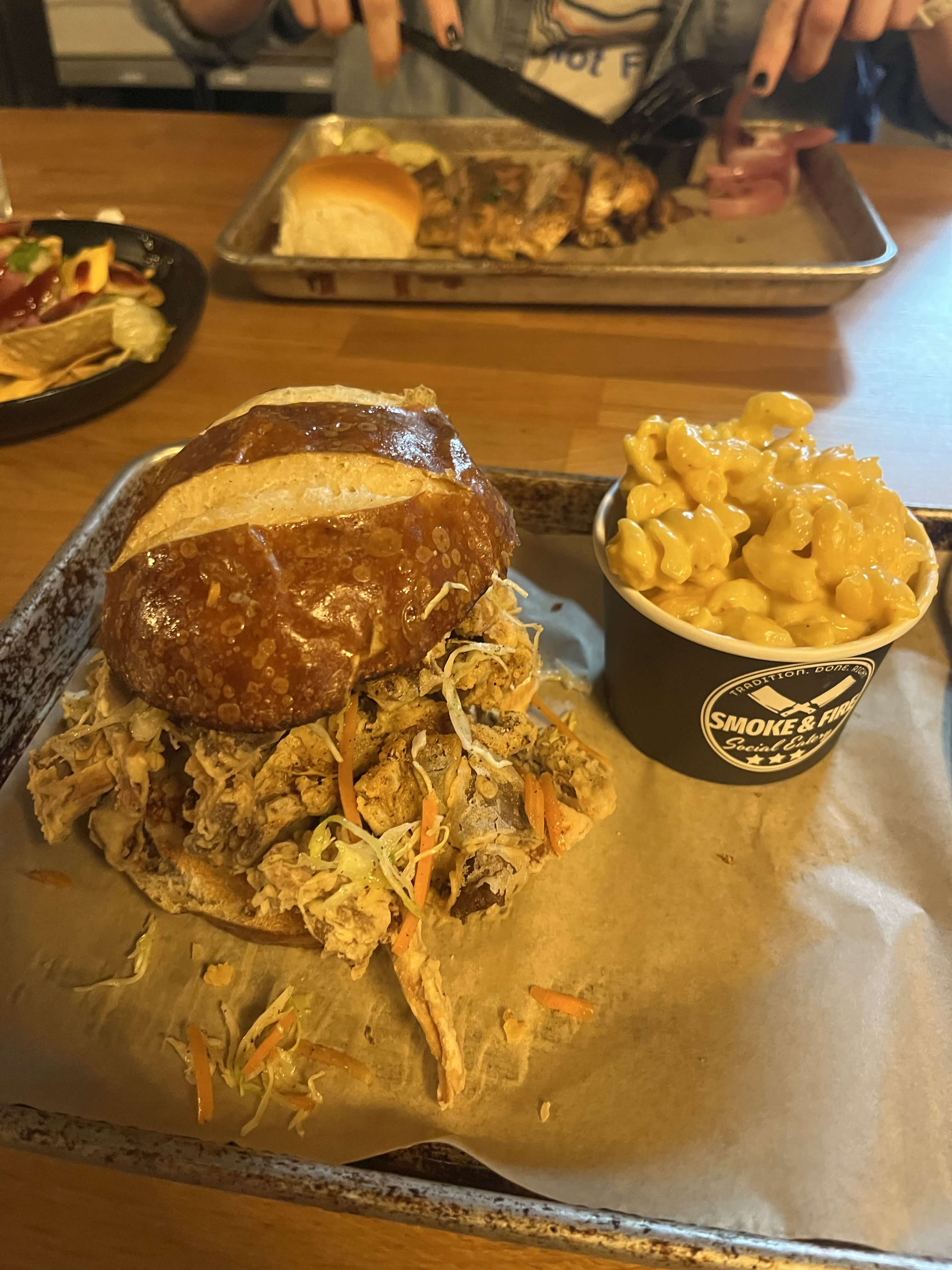 Pulled pork sandwich