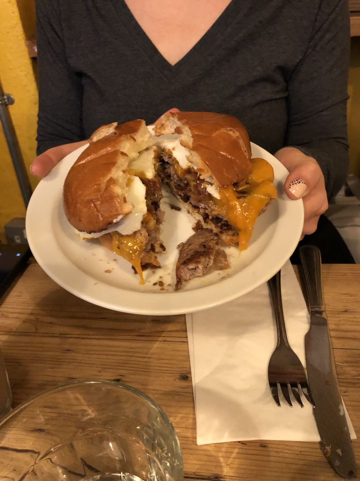 I found a picture of the best breakfast sandwich I never had from The Breakfast Club in Soho