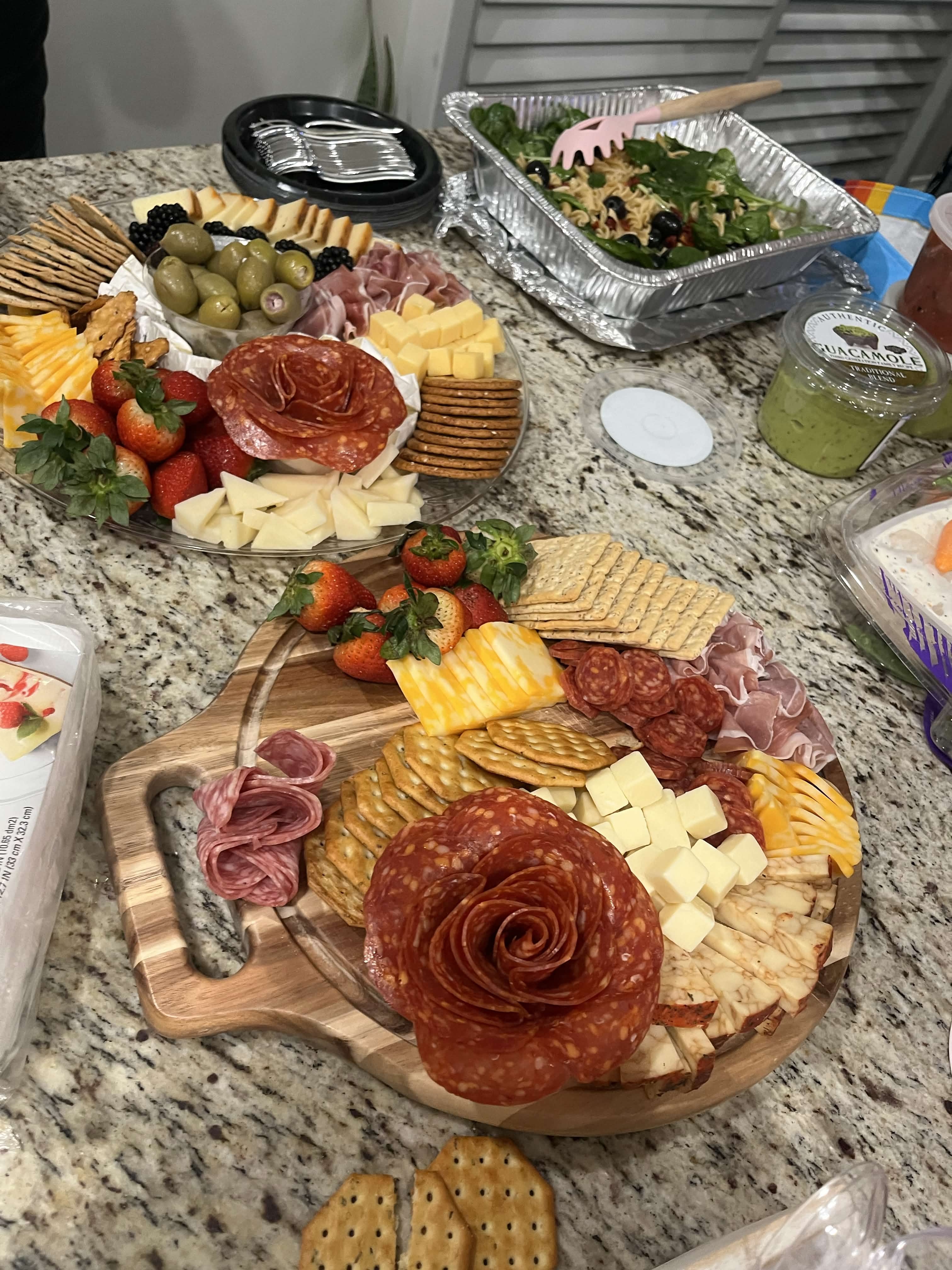Wife made these charcuterie spreads 🙏
