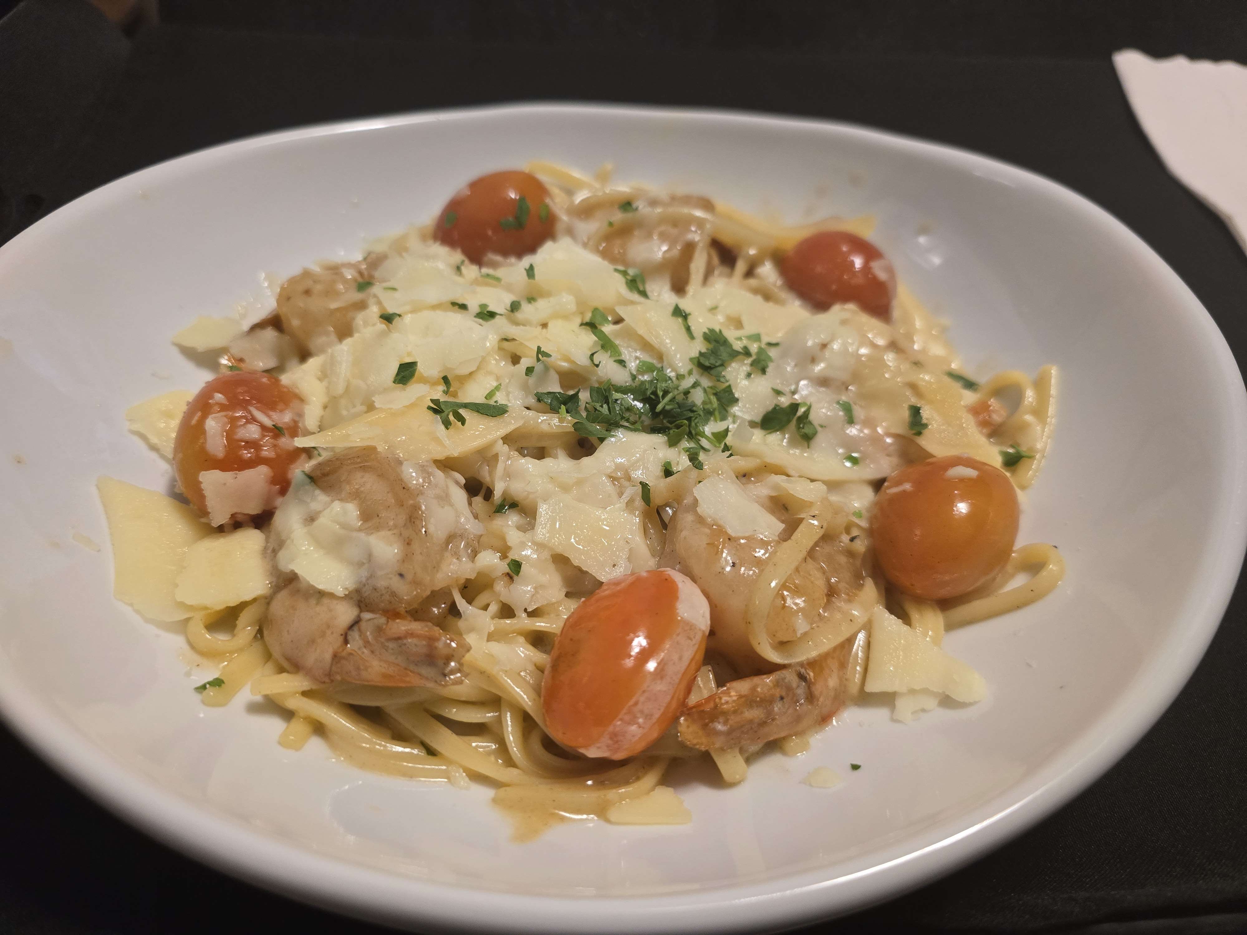 Shrimp linguine