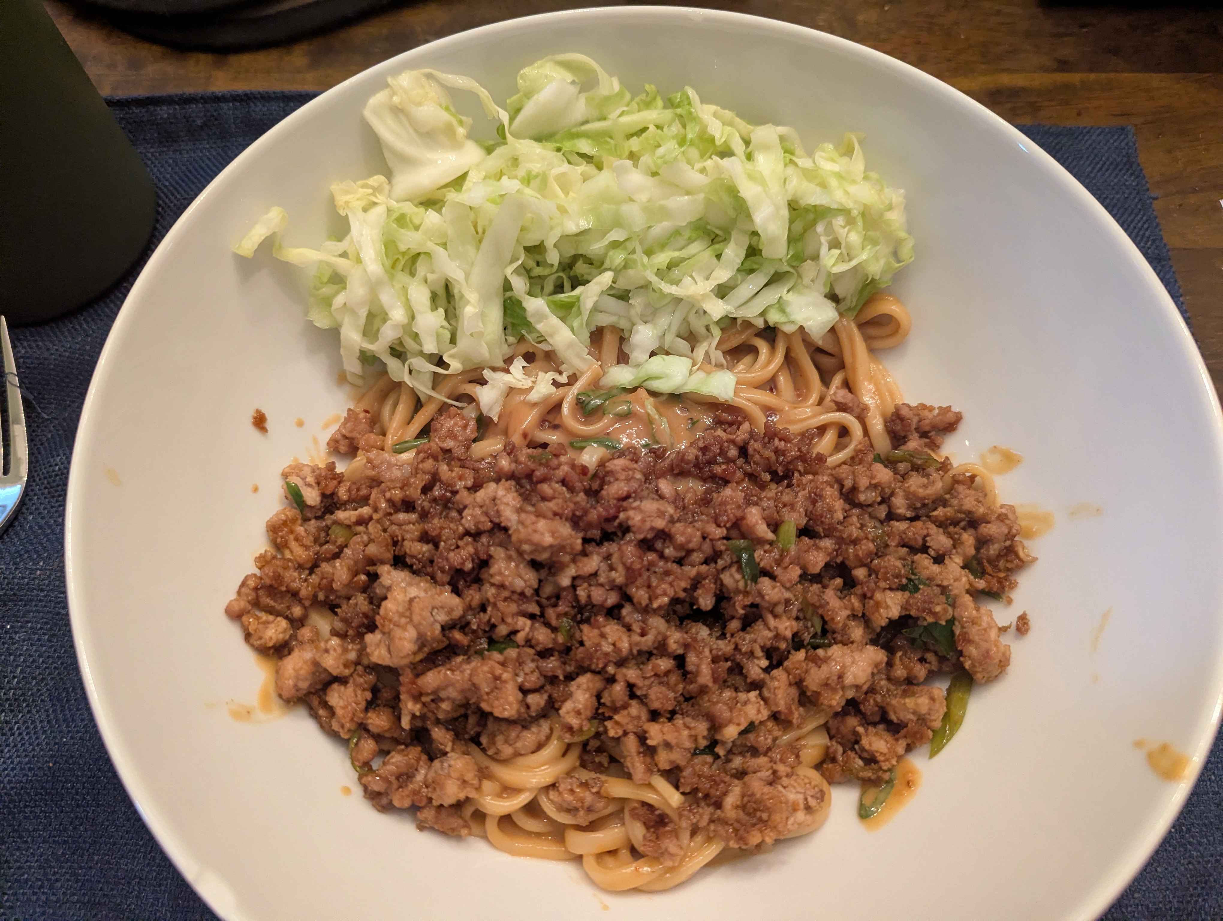 Noodles with minced meat