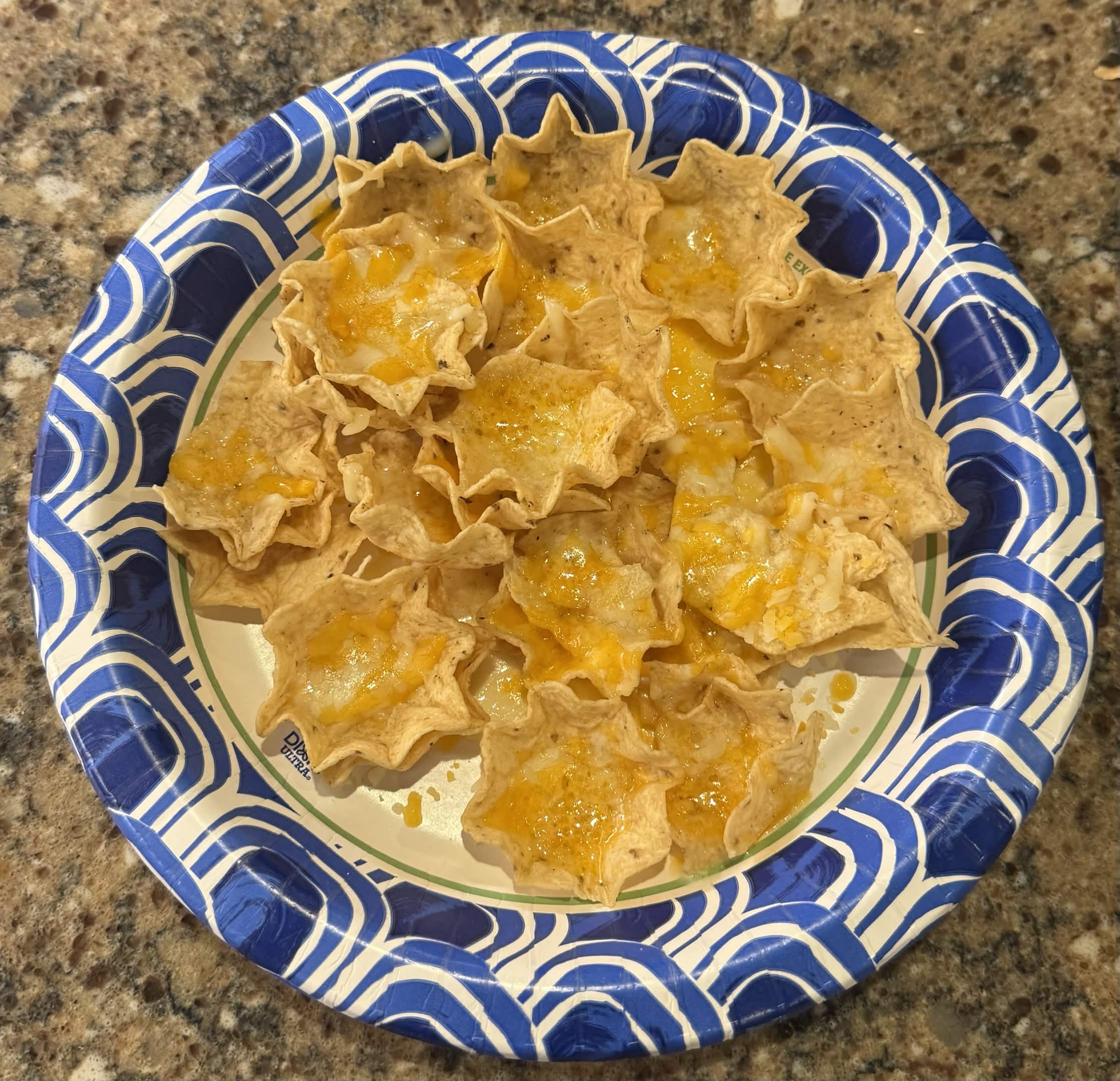 Cheesy tortilla cups