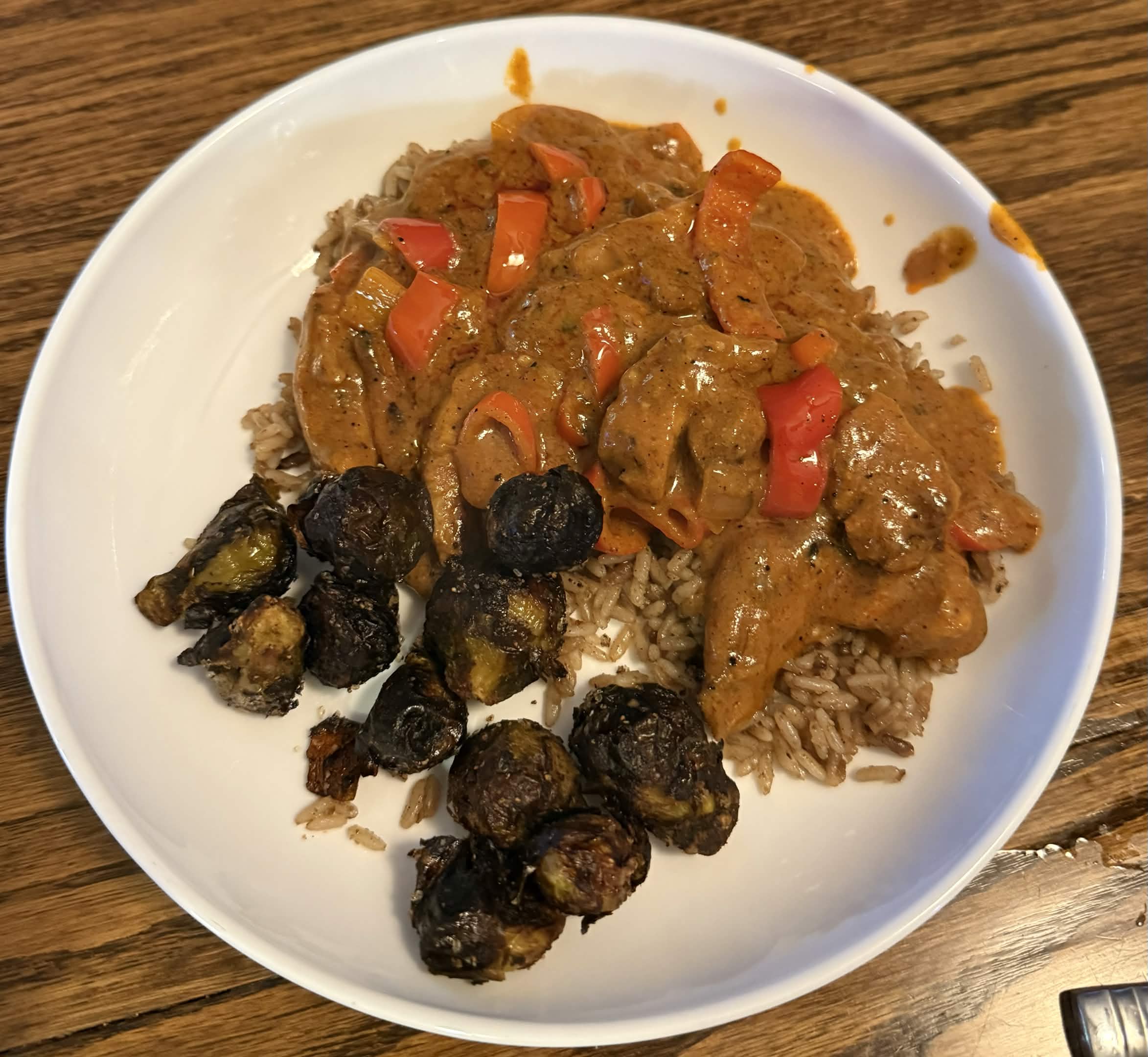 Chicken curry with rice