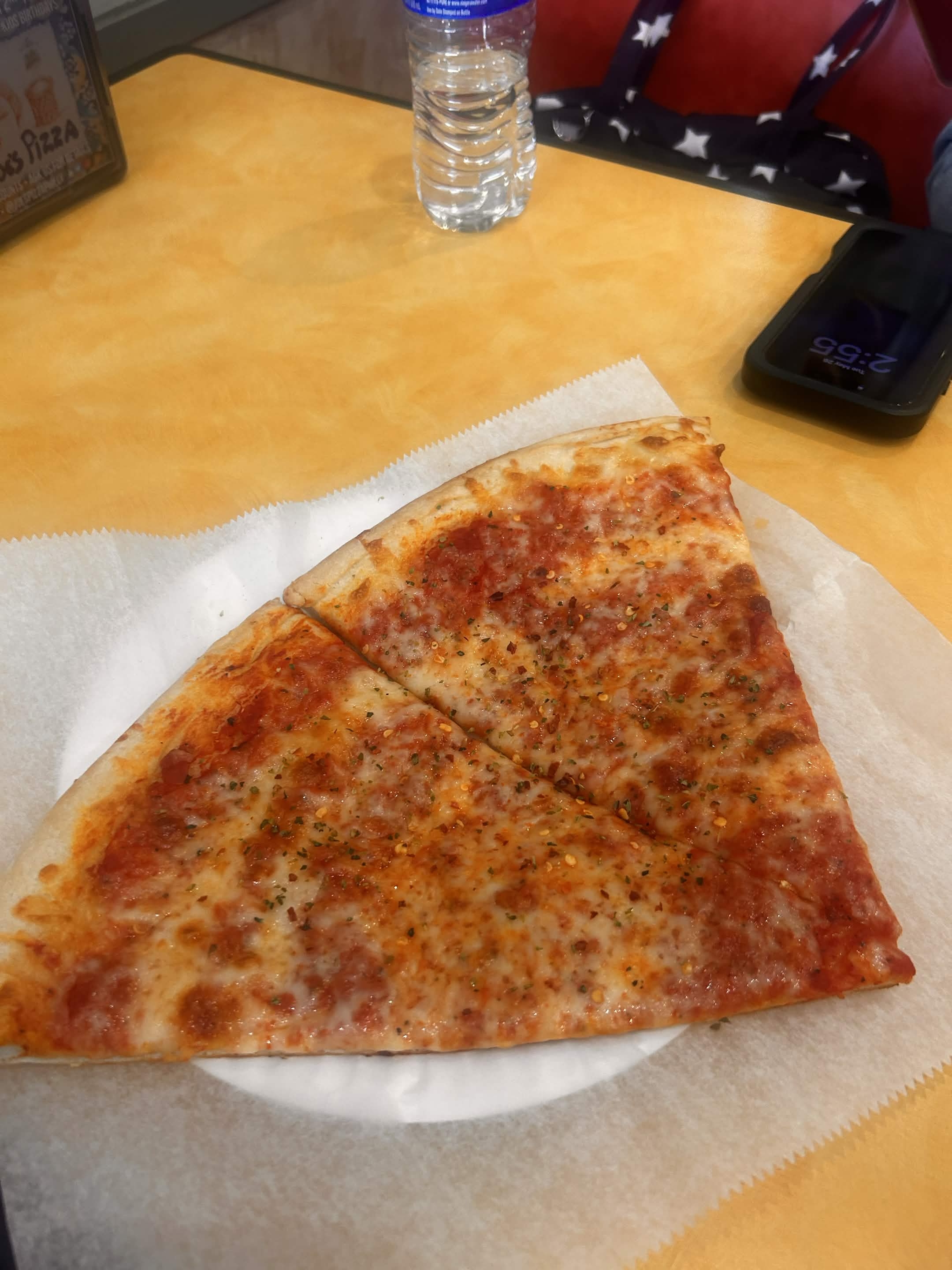 Cheese pizza slice