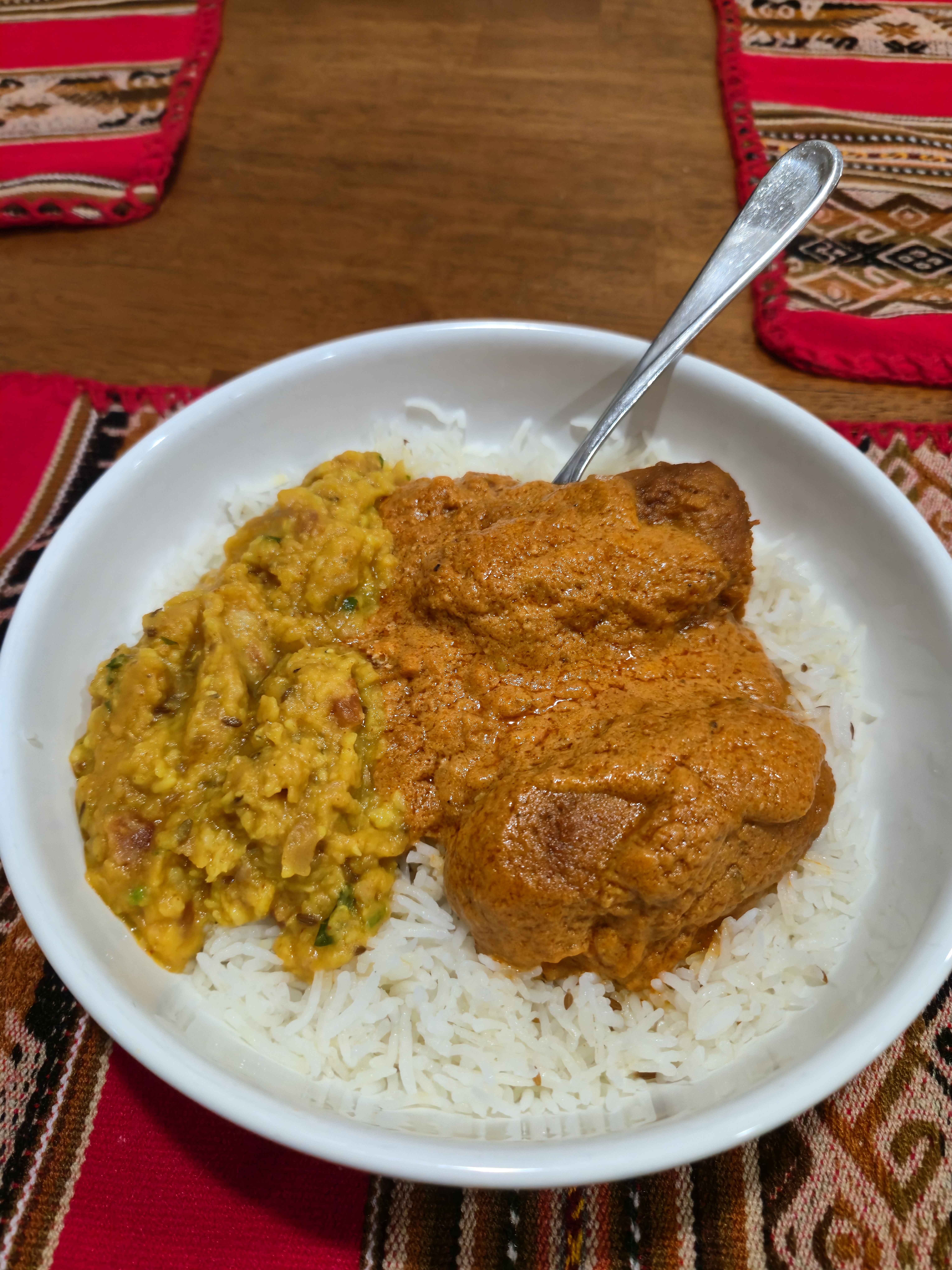 Butter chicken with rice