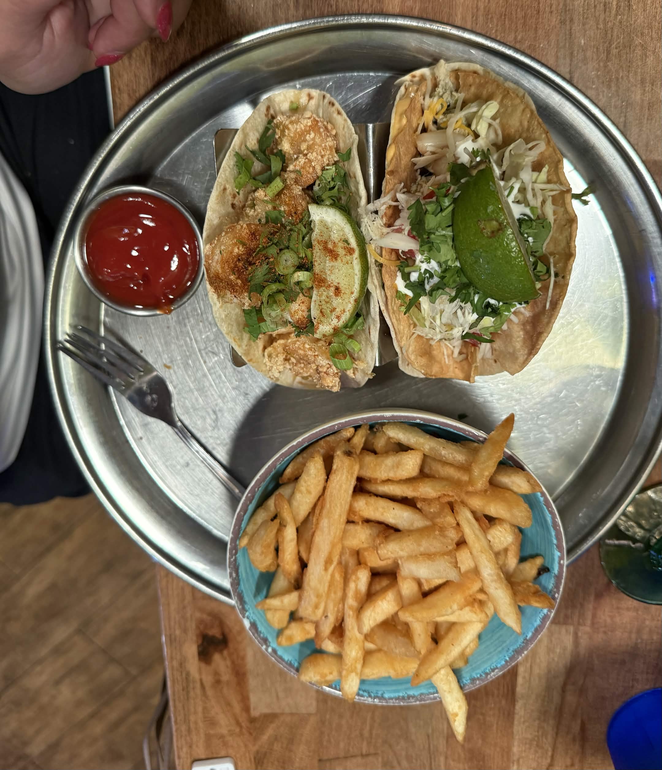Tacos and fries (2)