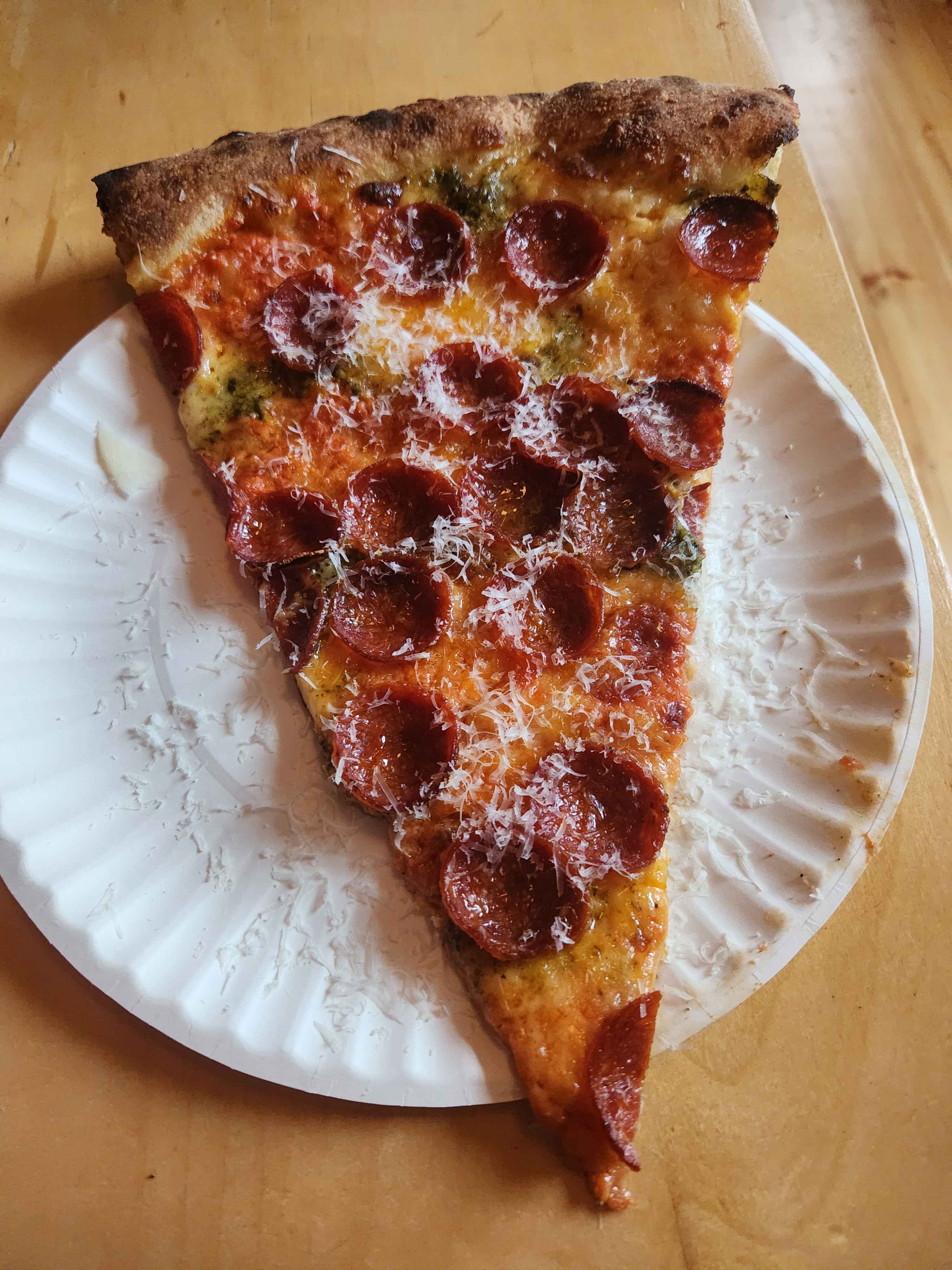 Pepperoni pizza slice (2)