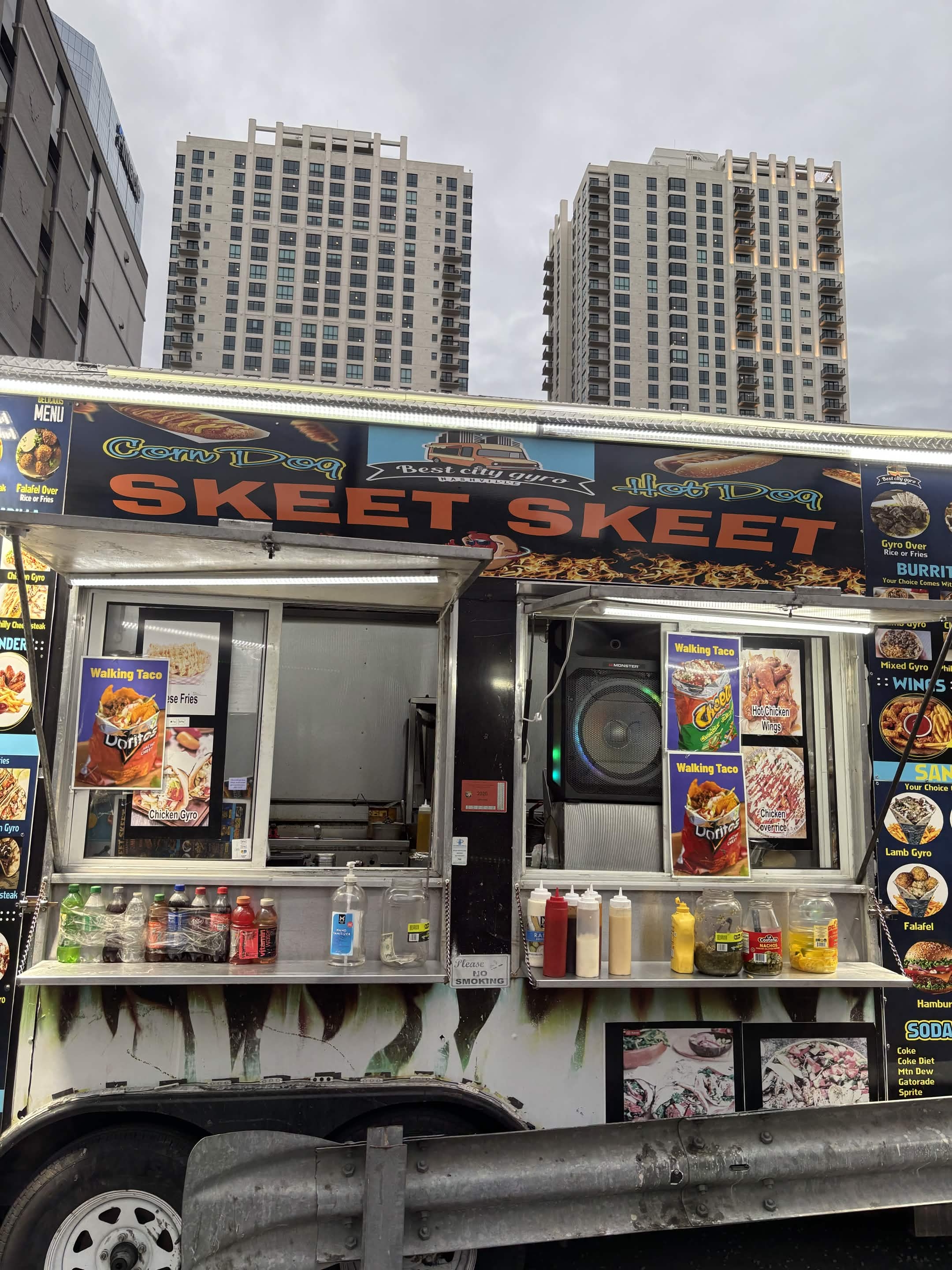 Food truck with menu signs (1)