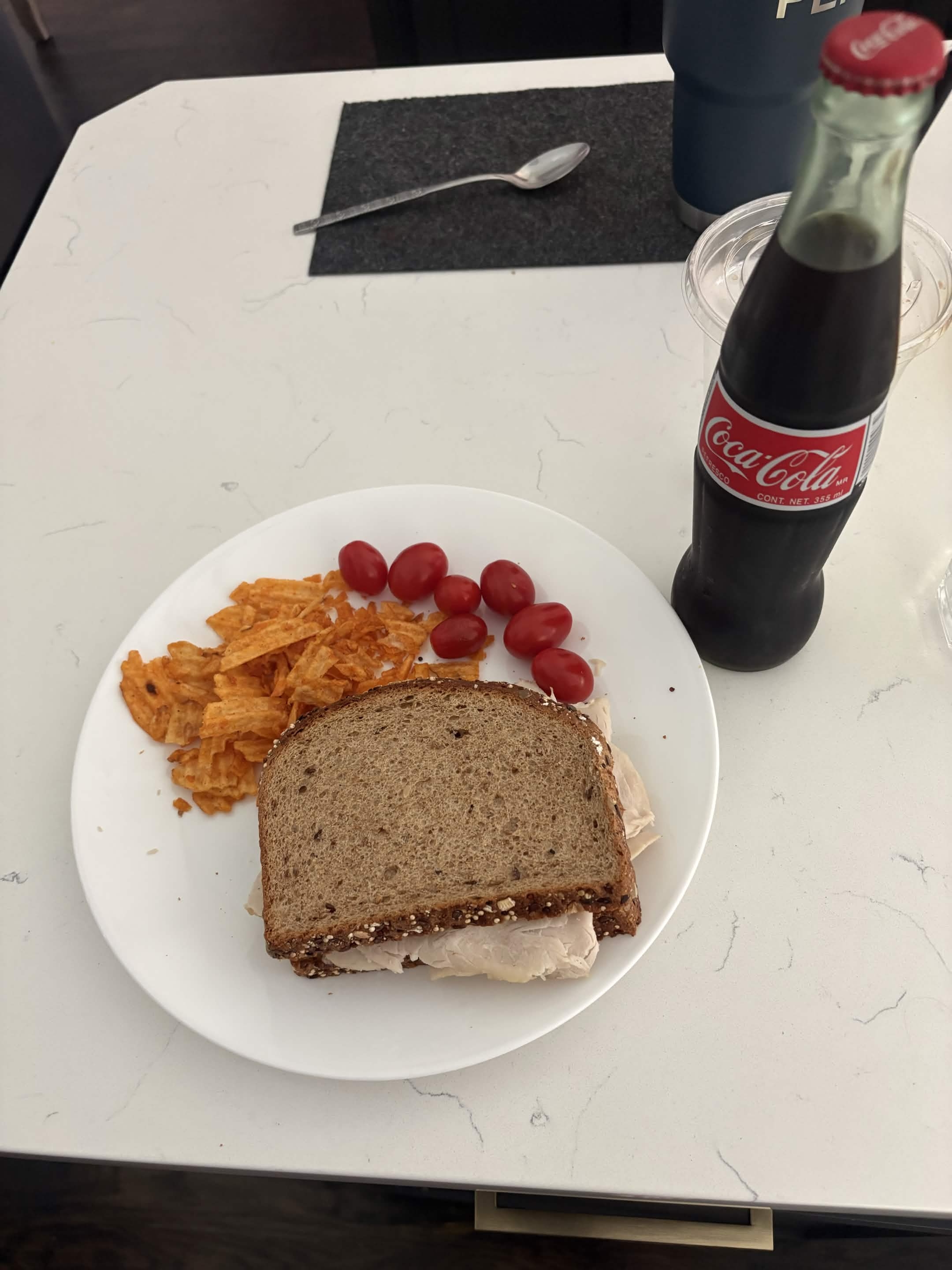 Little pre-dinner sandwich