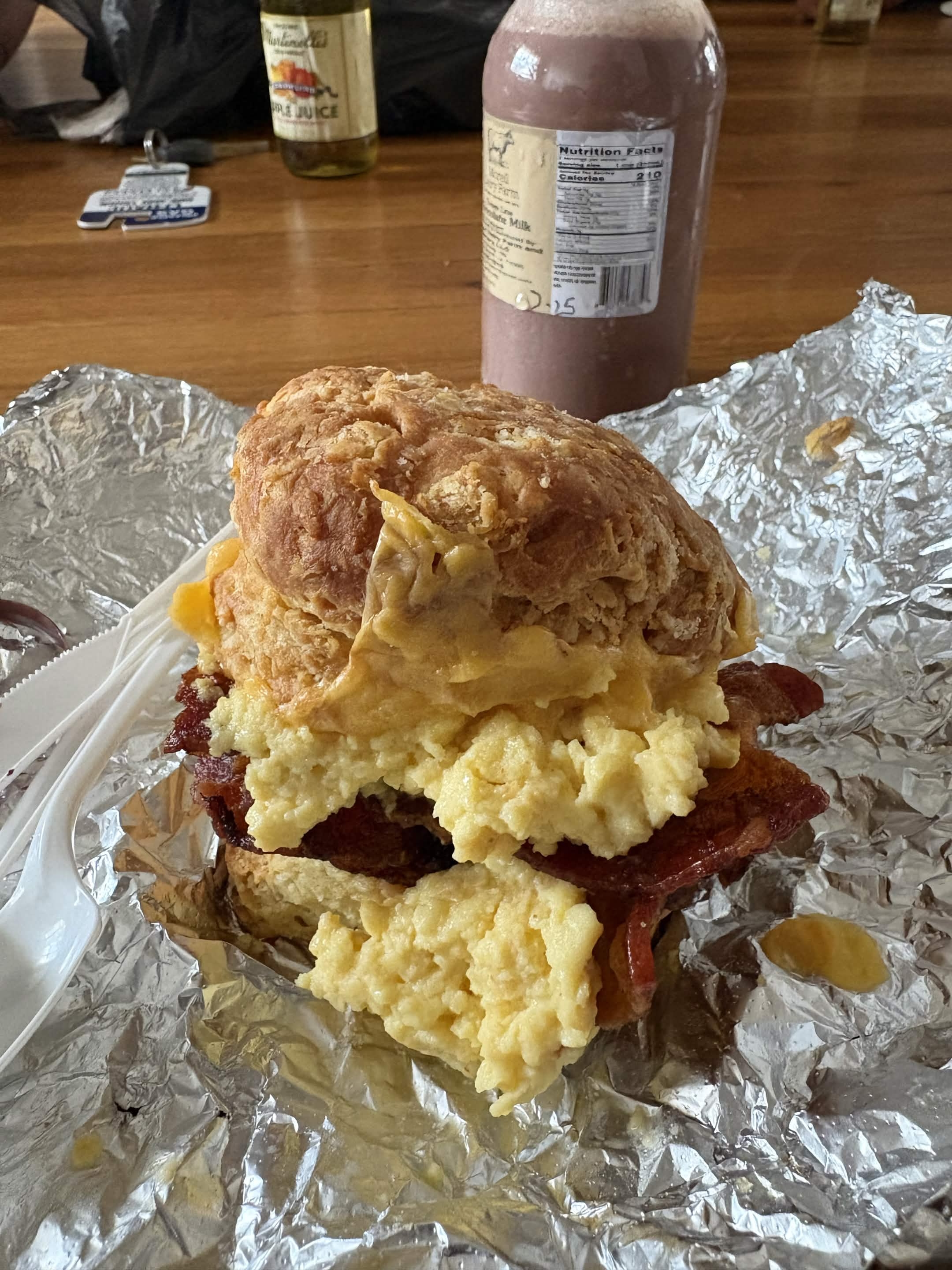 Bacon egg breakfast sandwich