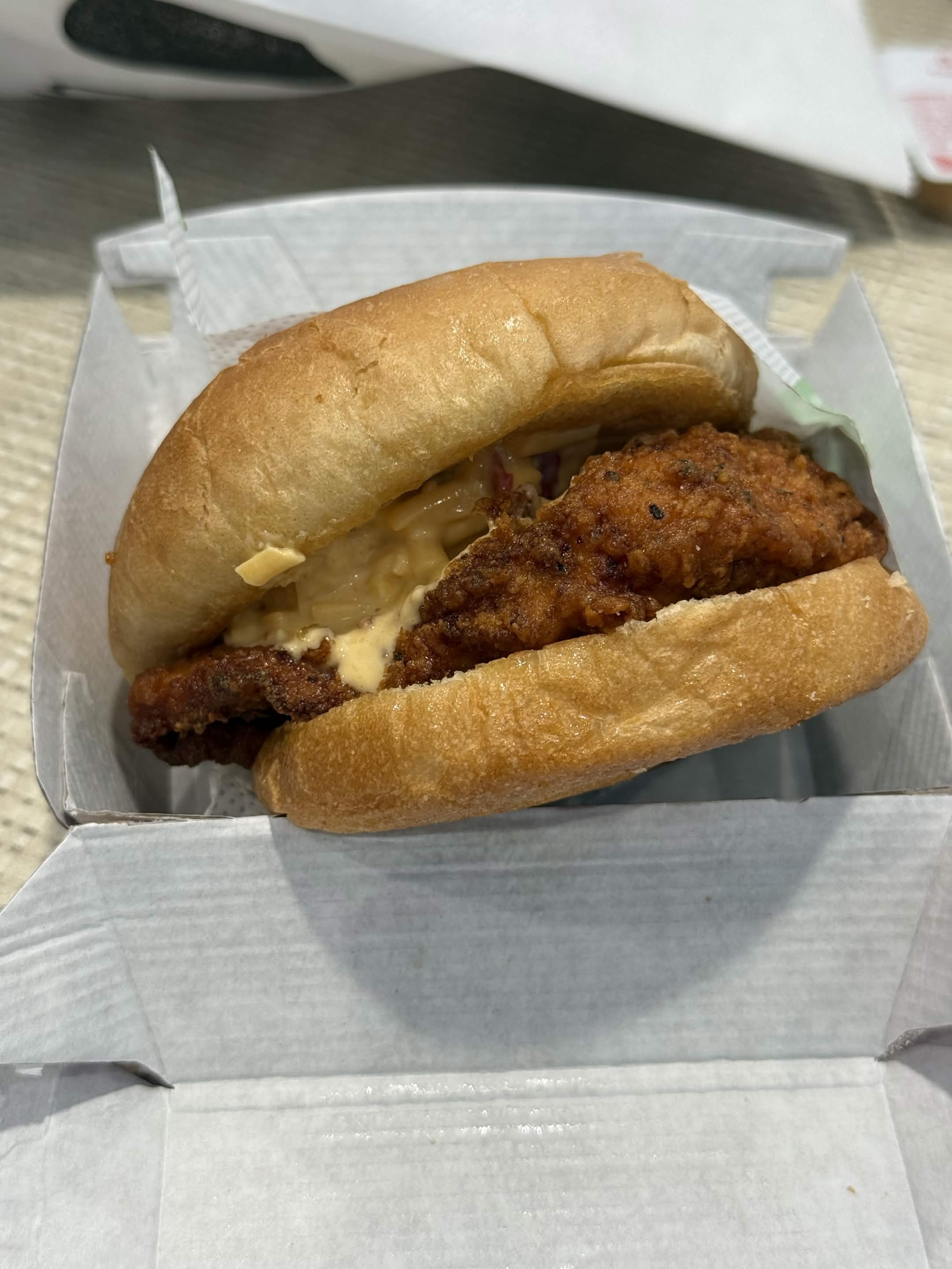 Fried chicken sandwich