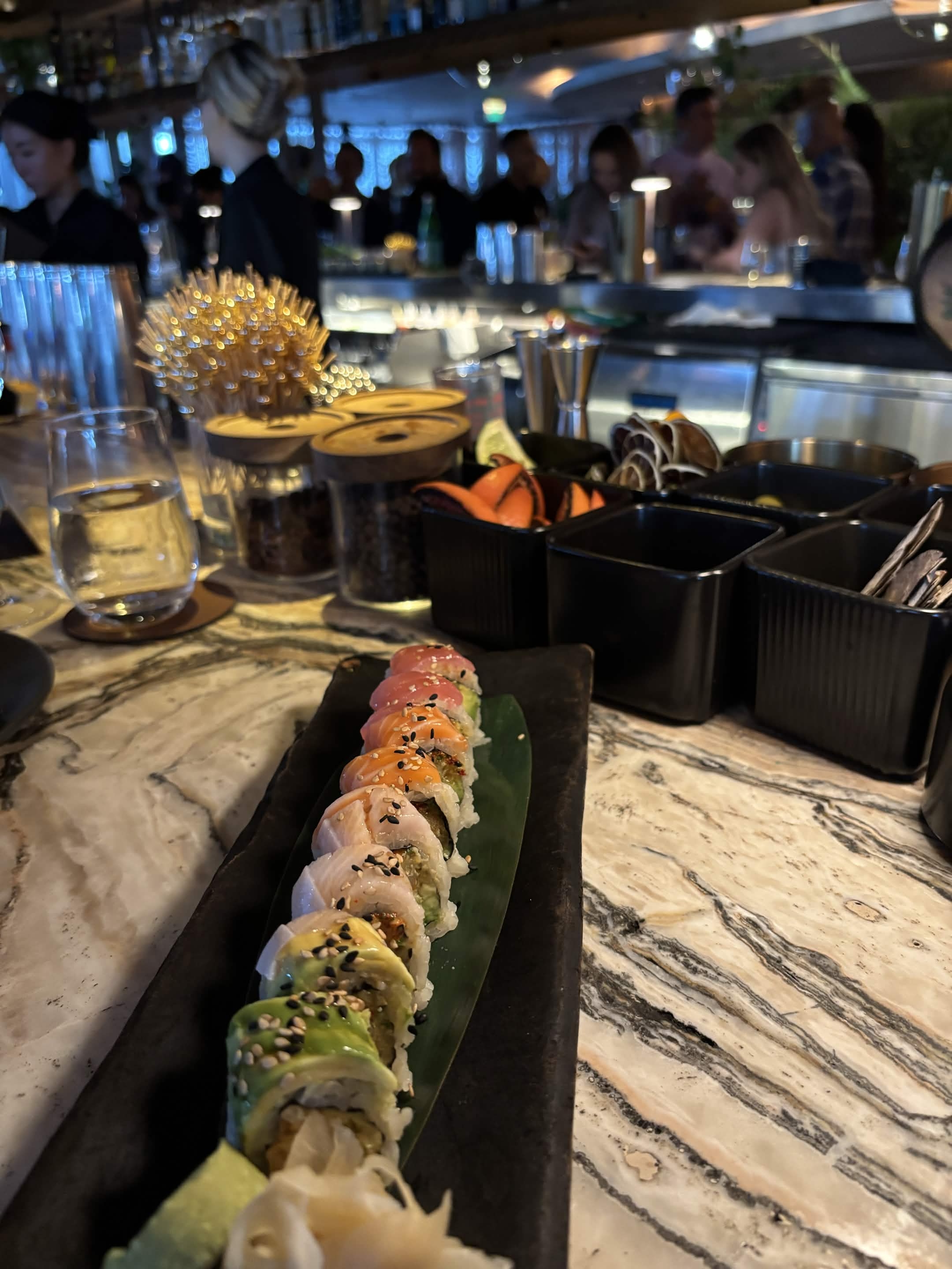 Sushi roll assortment