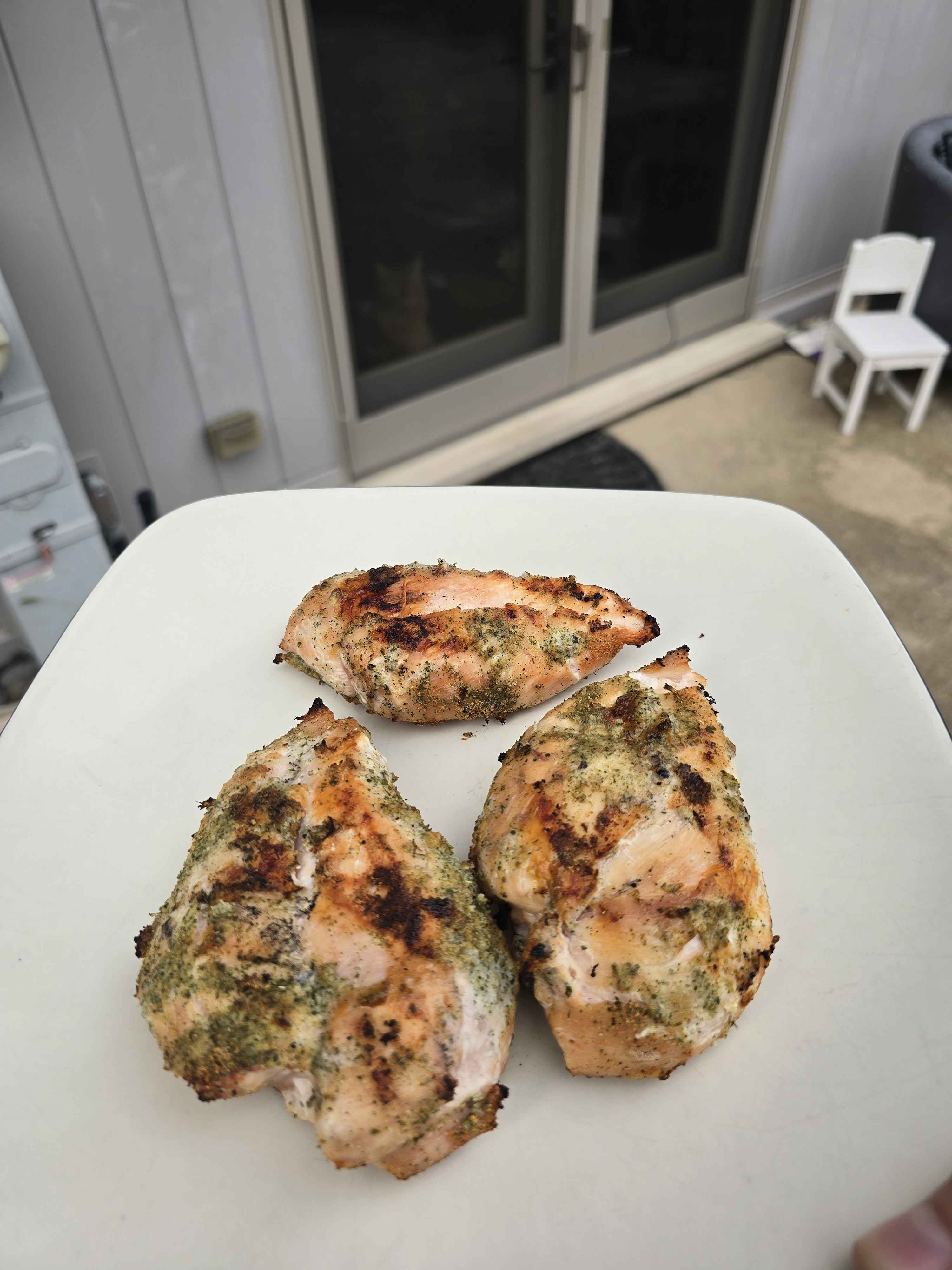 Grilled herb seasoned chicken