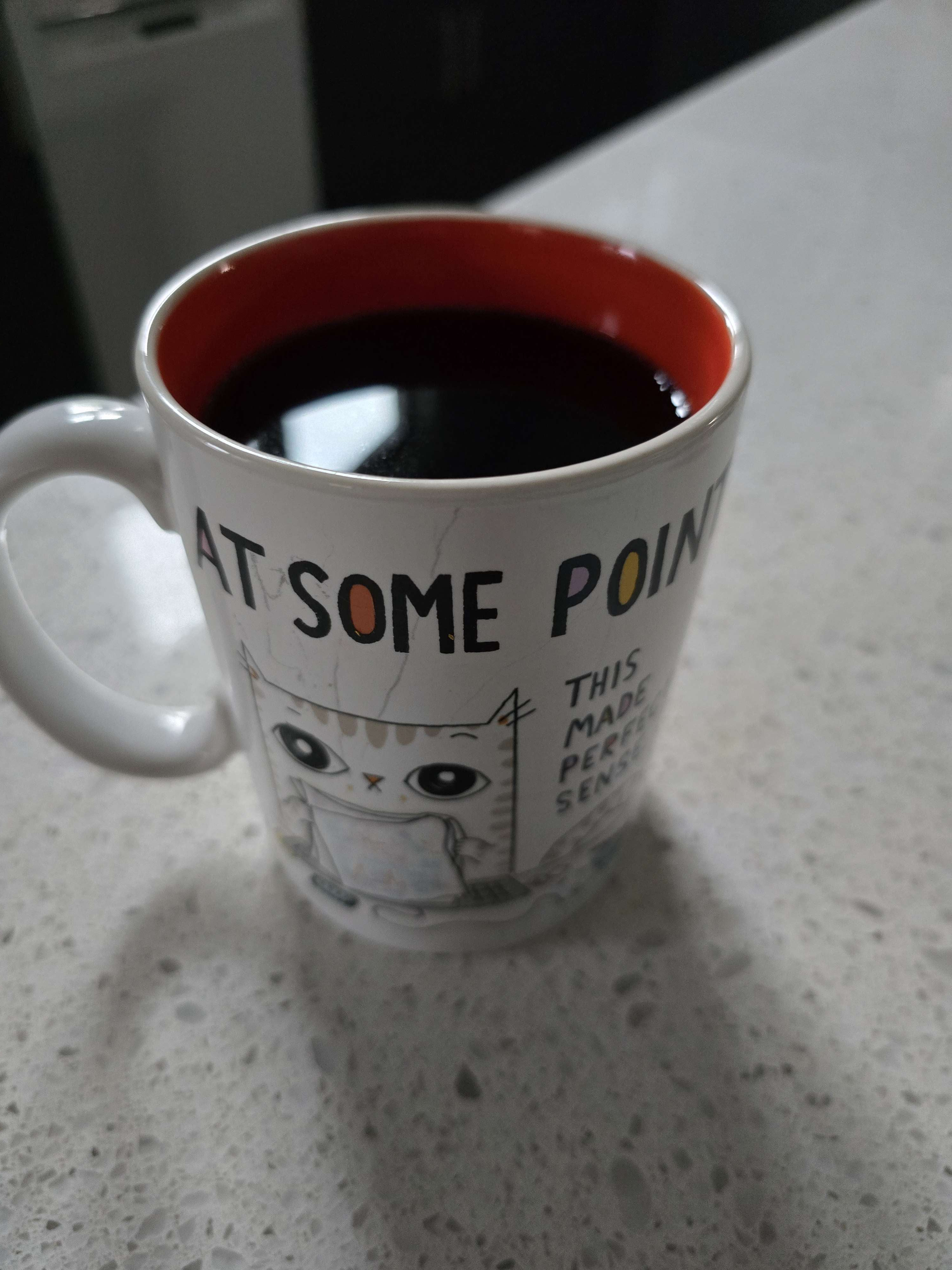 Mug of black coffee