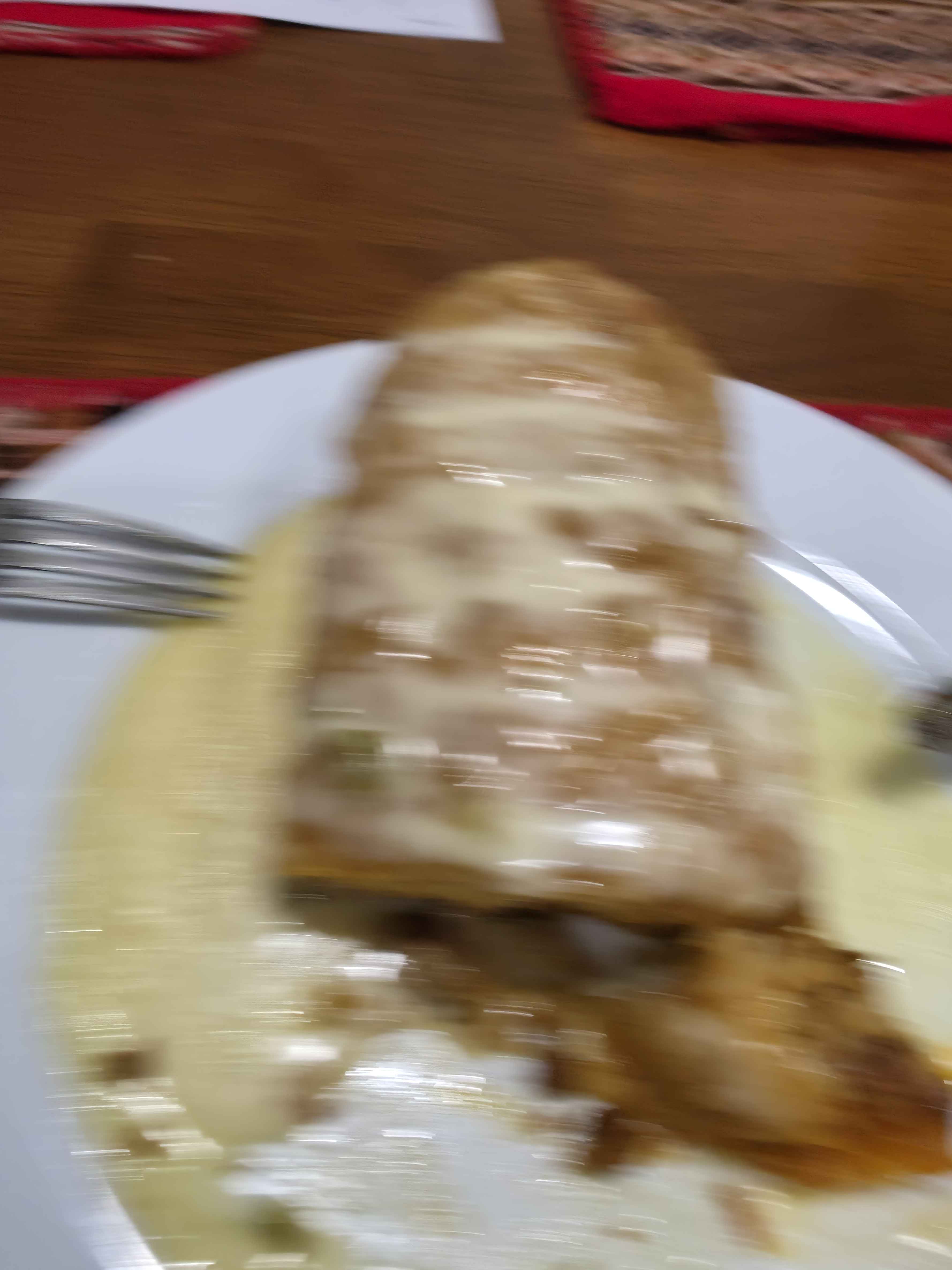 I can't identify the dish from this image due to the blur.