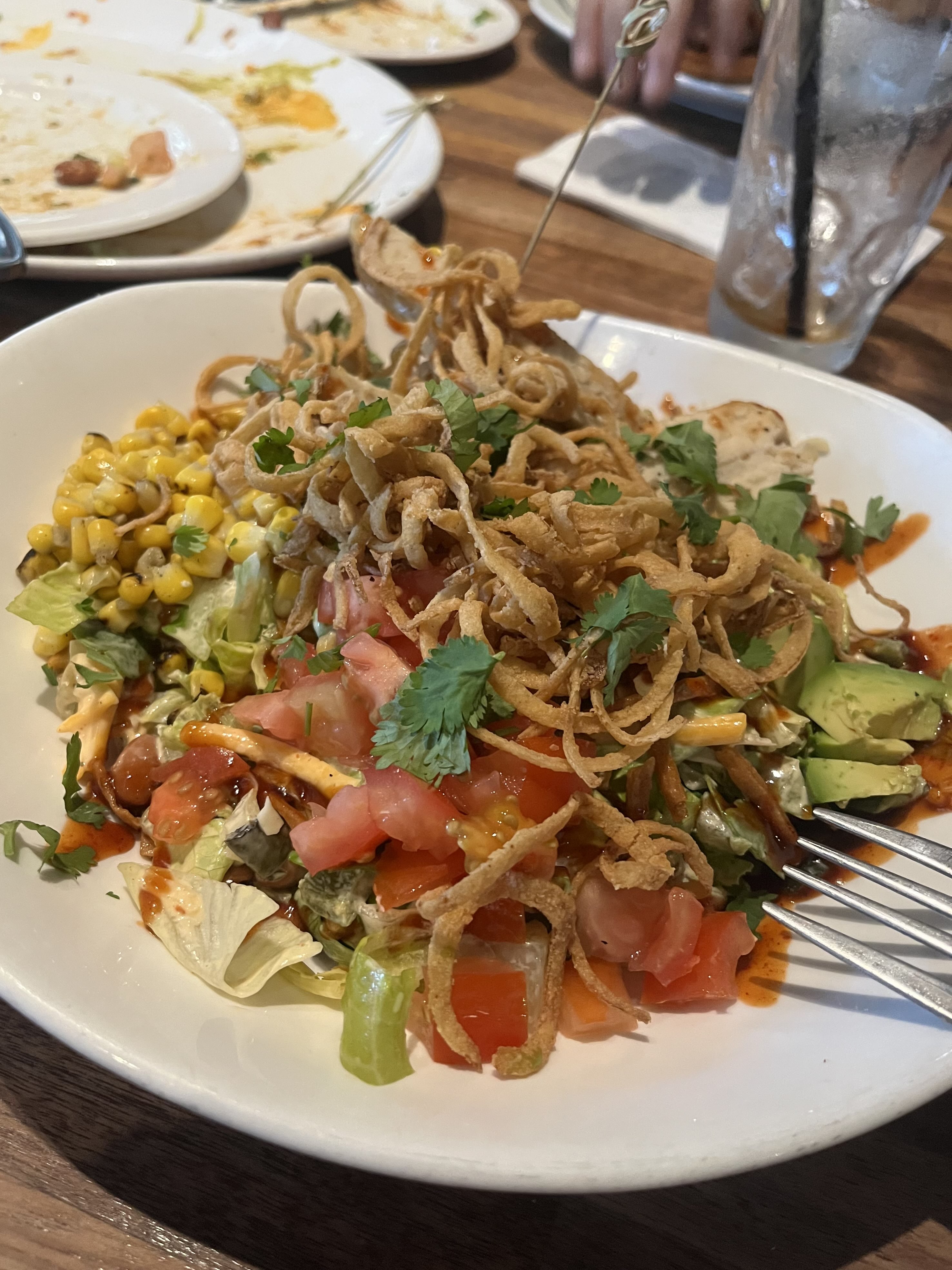 Chicken salad with tortilla strips (2)