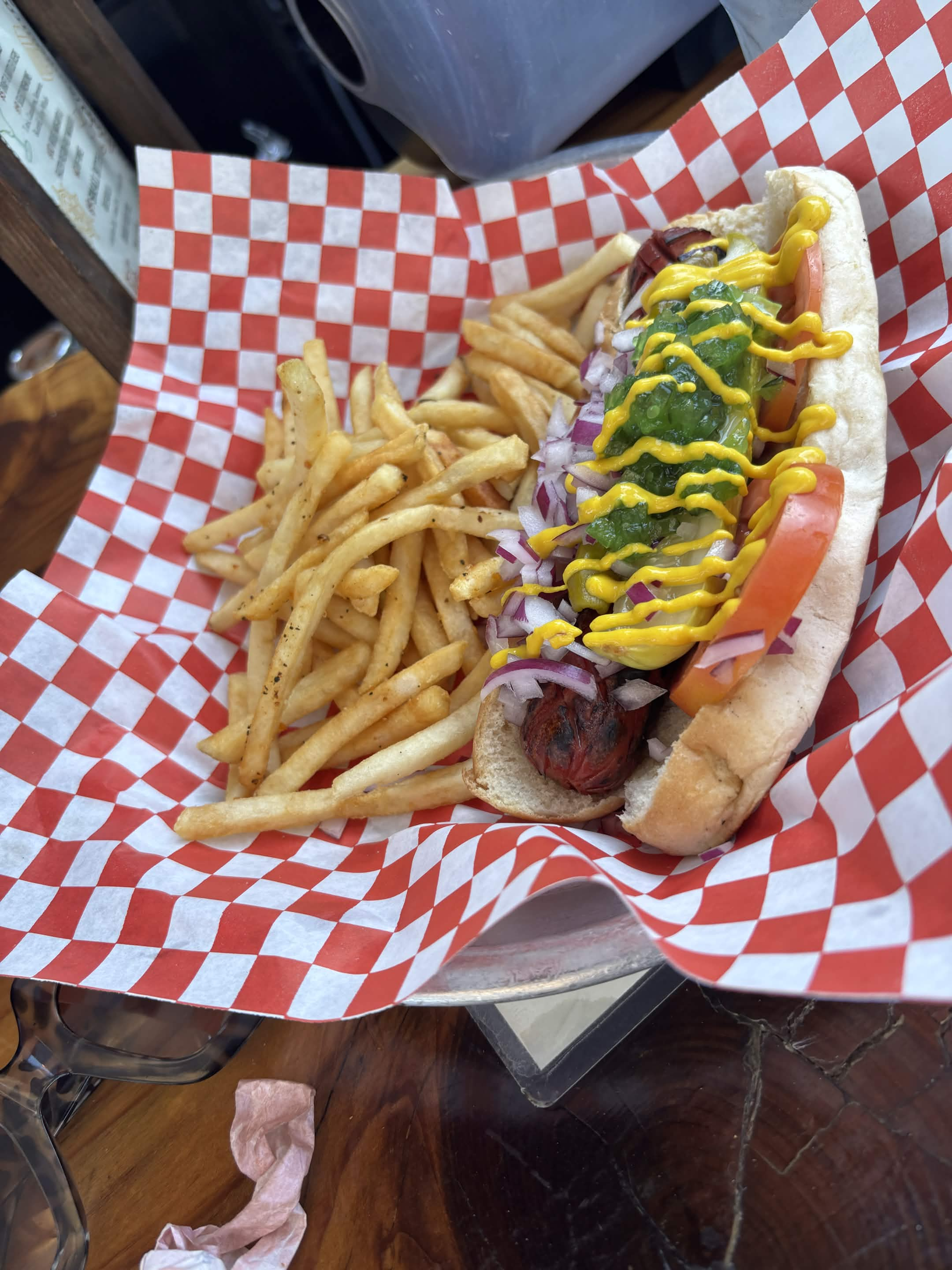 Hot dog with fries (1)
