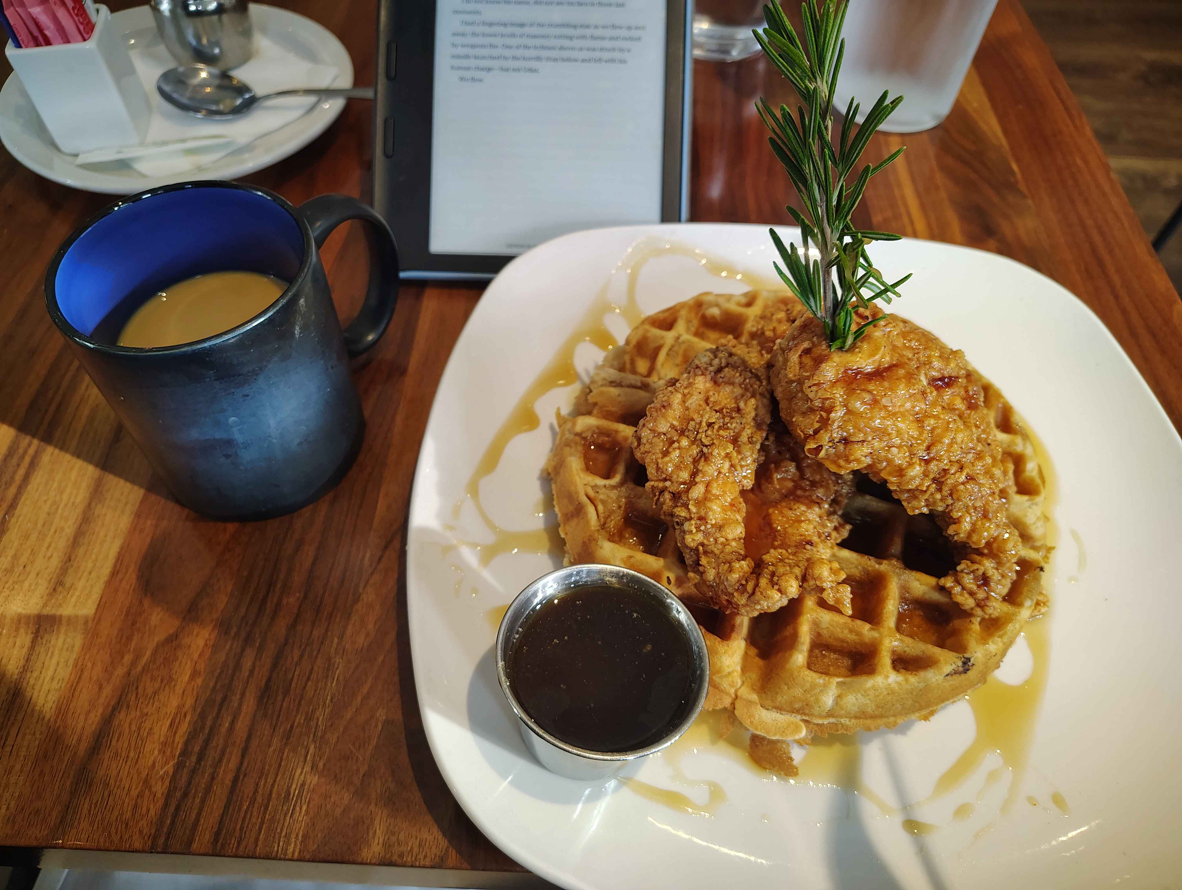 Chicken and waffles