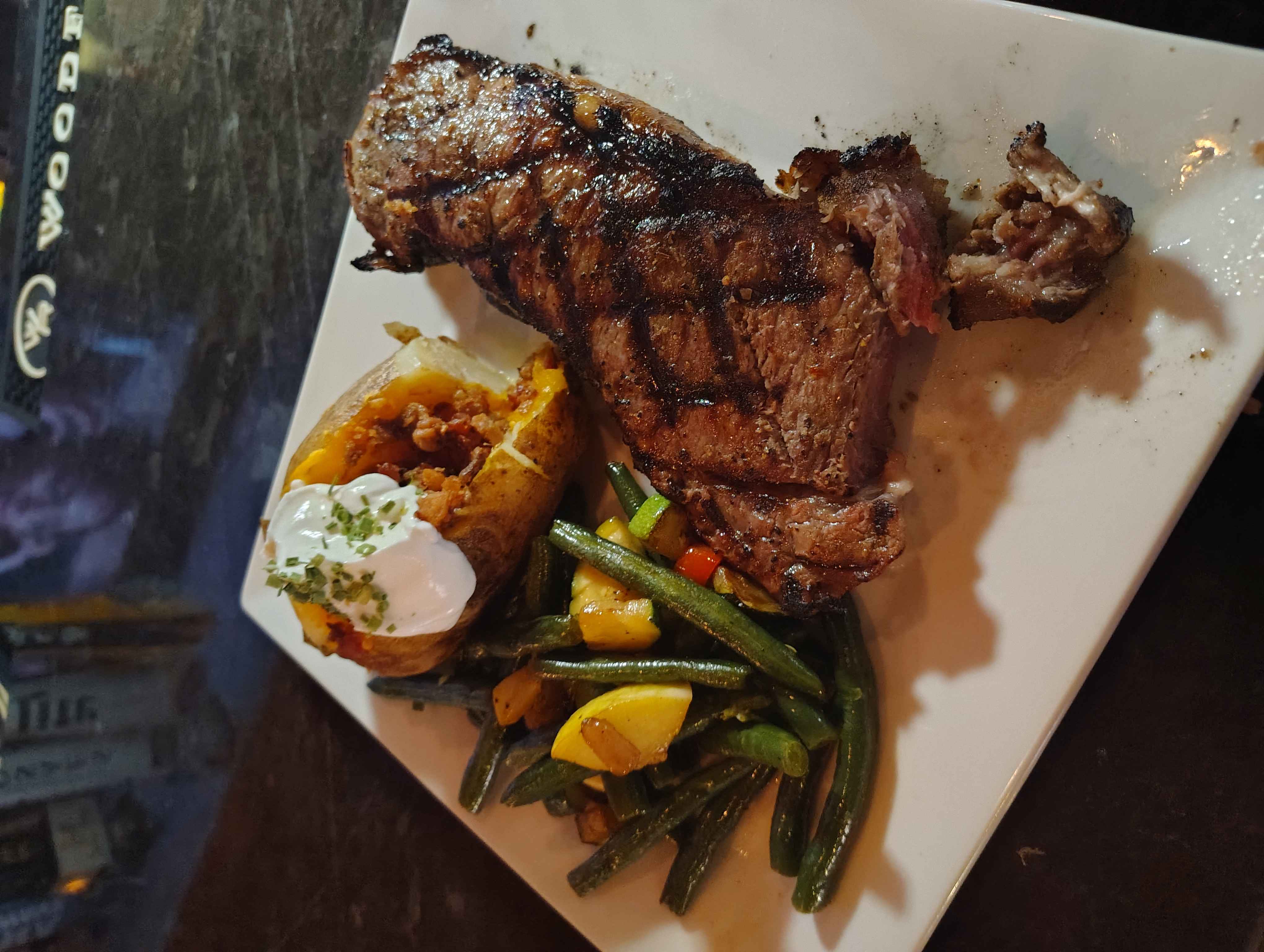 Steak and potatoes