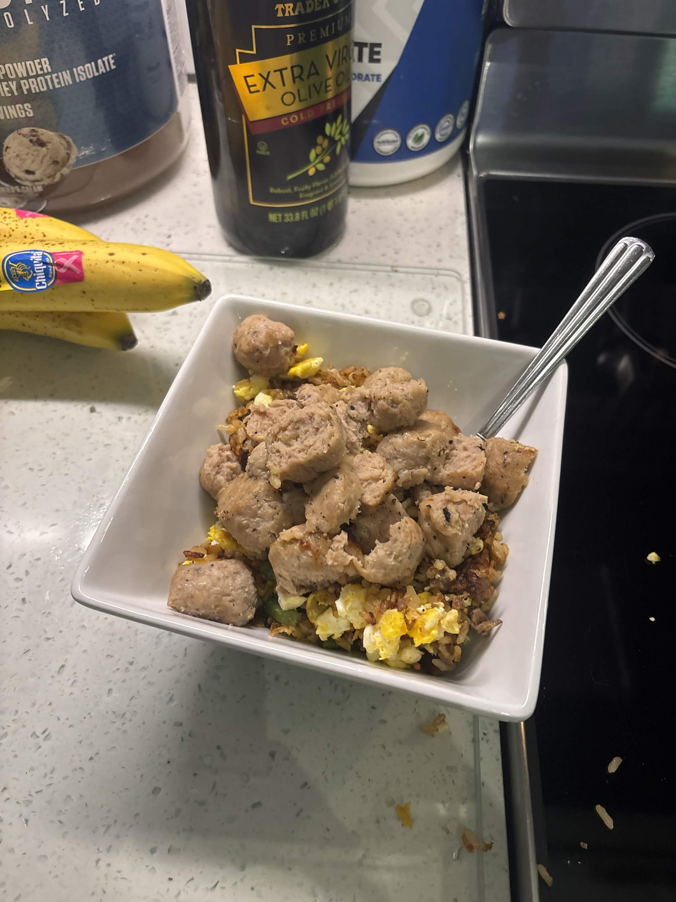 Sausage and scrambled eggs (1)